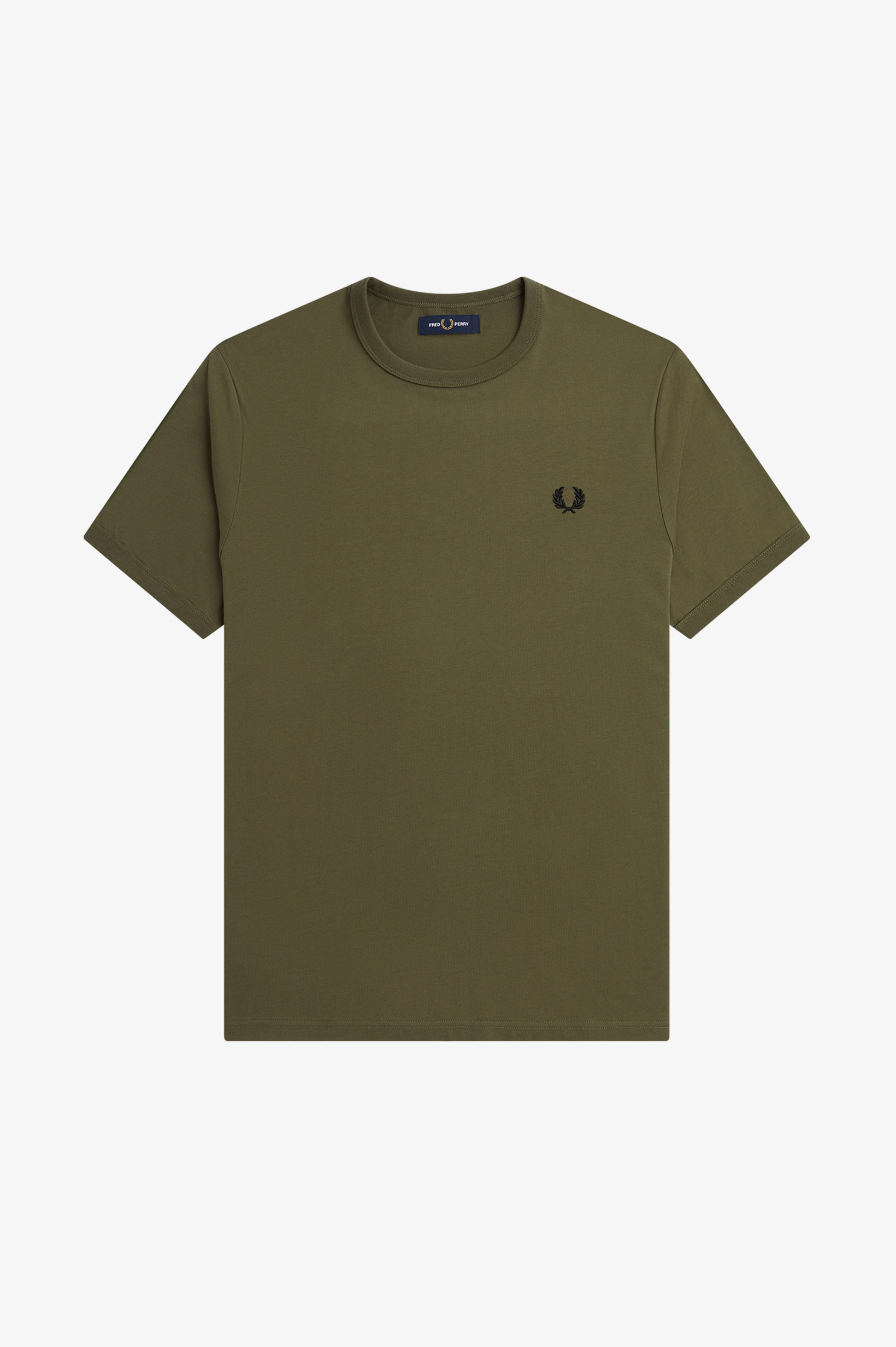 Fred Perry - RINGER T-SHIRT - Uniform Green