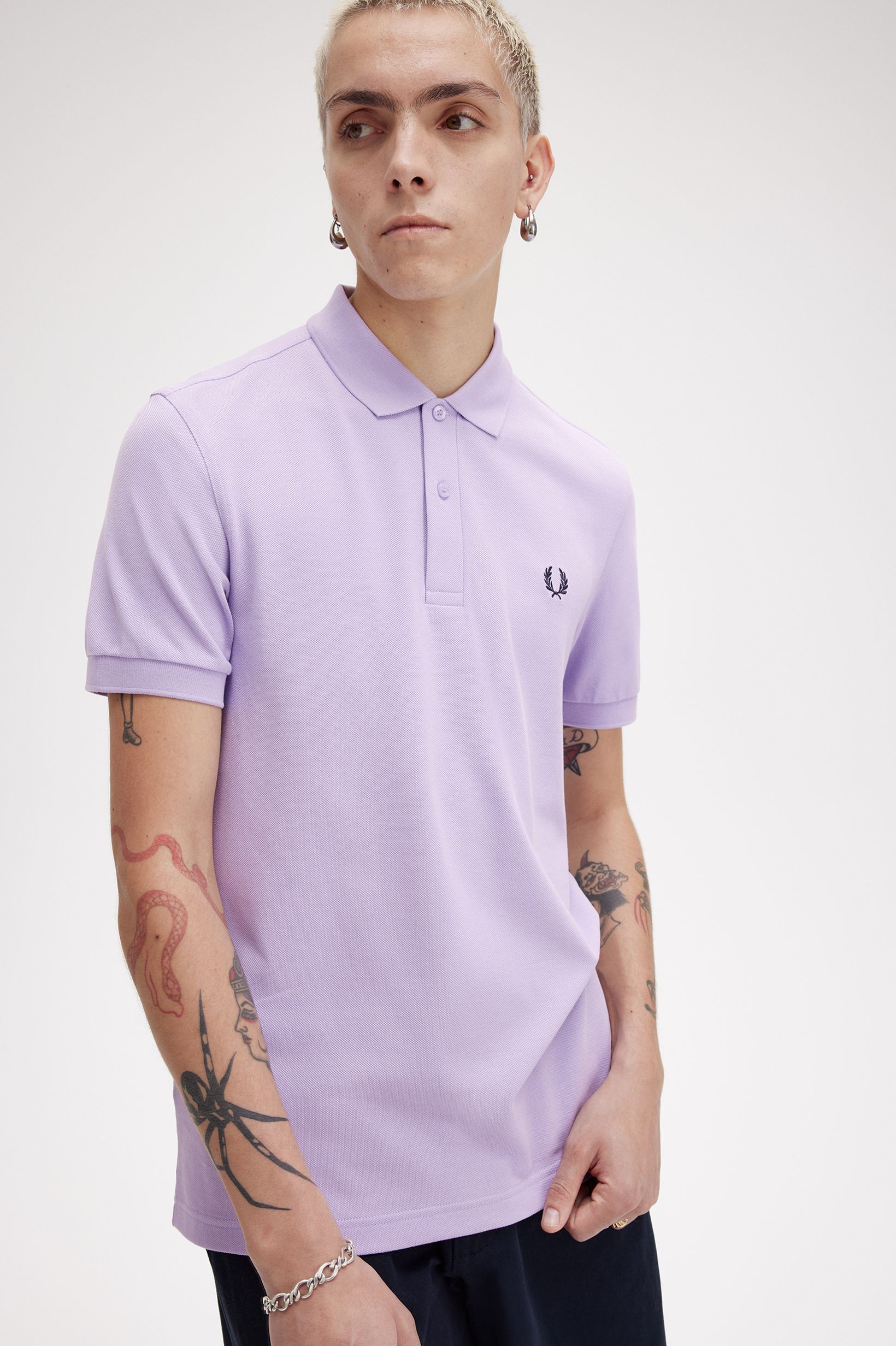 Fred Perry - PLAIN FRED PERRY SHIRT - Ultraviolet/Navy