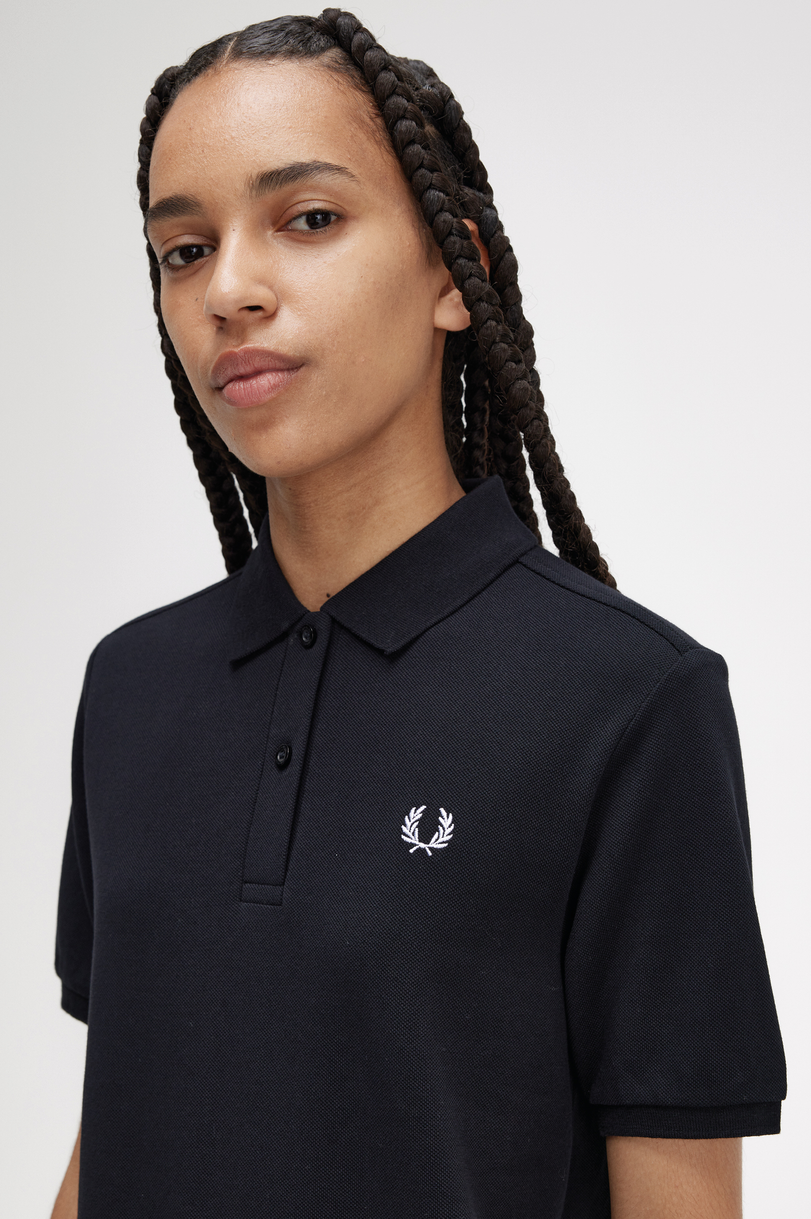 Fred Perry - WOMENS FRED PERRY SHIRT - Black
