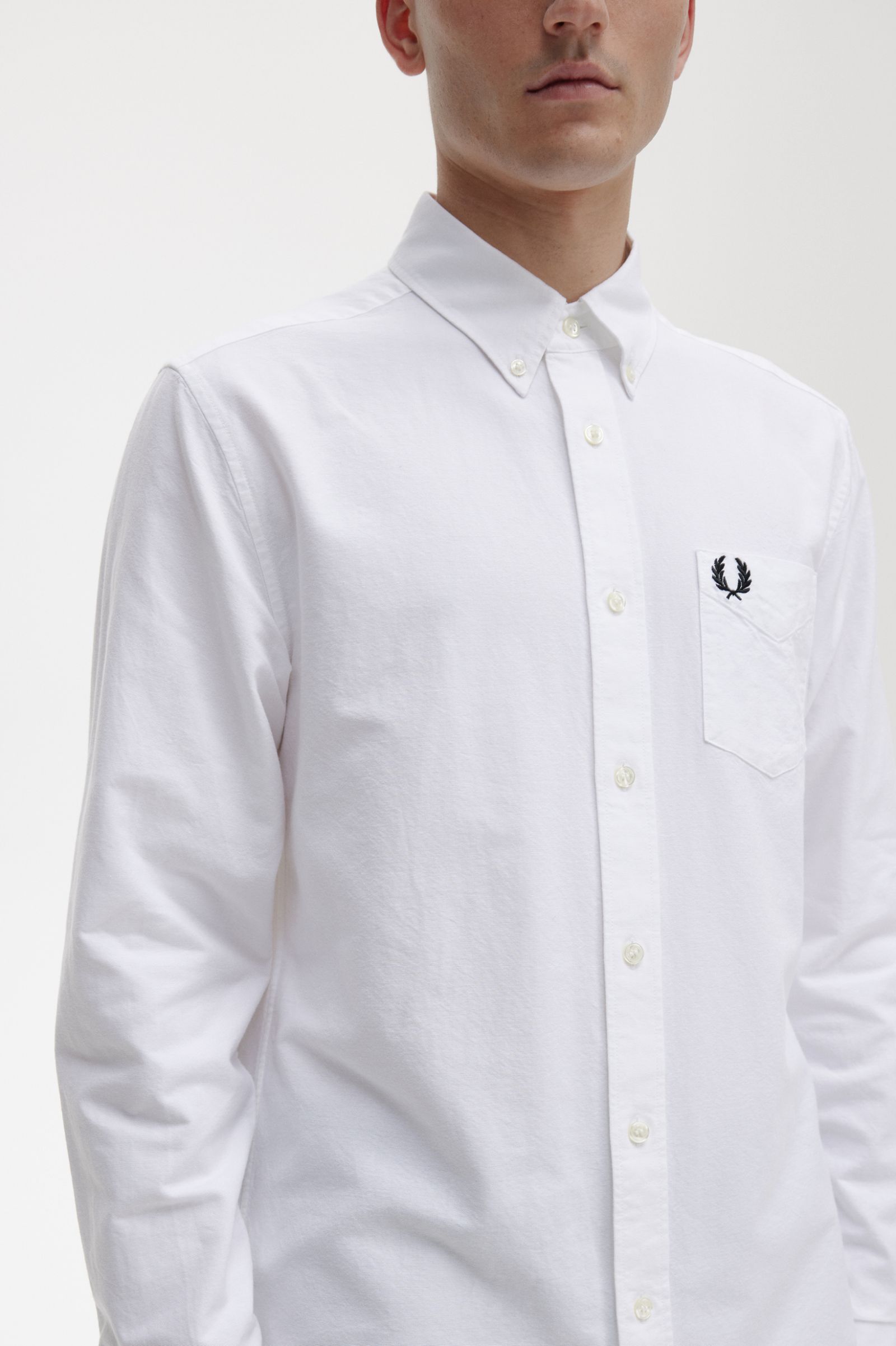 Fred Perry - OXFORD SHIRT - White