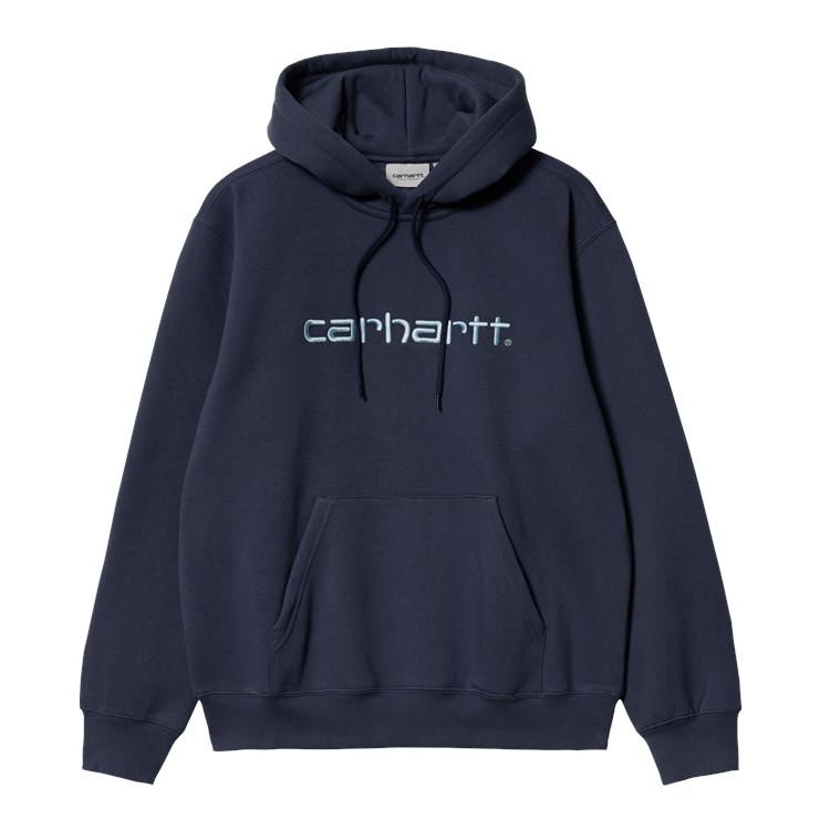 Carhartt WIP - HOODED CARHARTT SWEAT - Enzian/Misty Sky