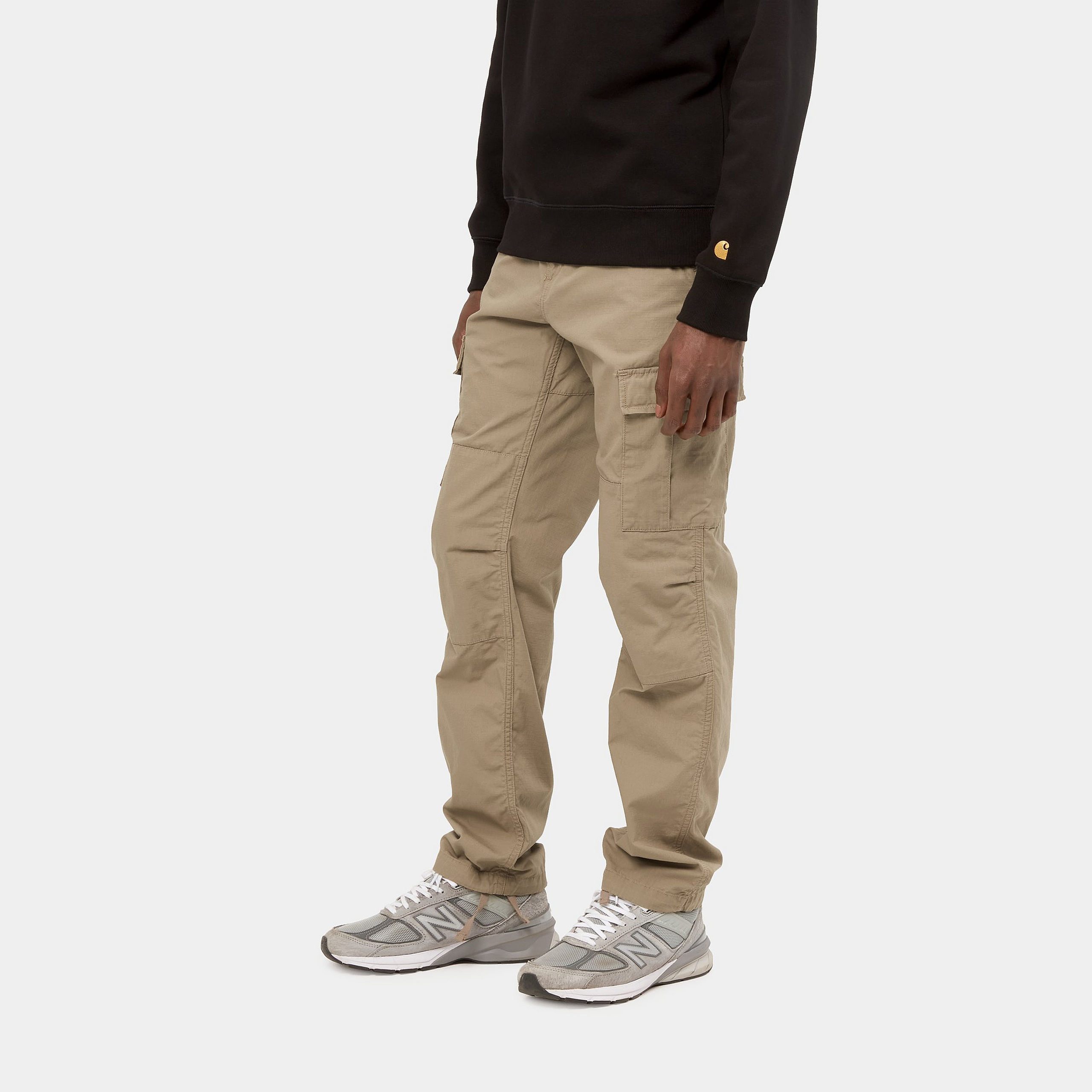Carhartt WIP - AVIATION PANT - Leather (rinsed)