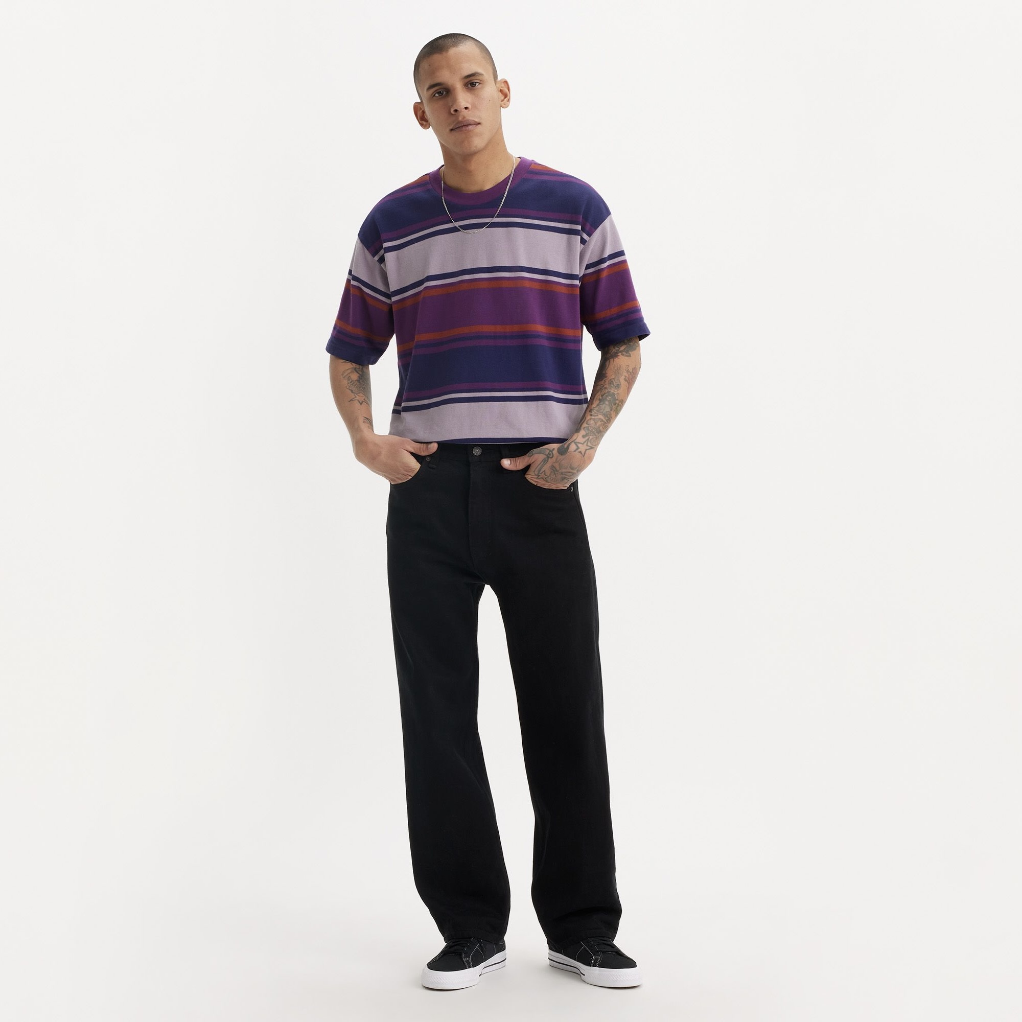 Levi’s® - SKATEBOARDING BAGGY JEANS - Black Grape