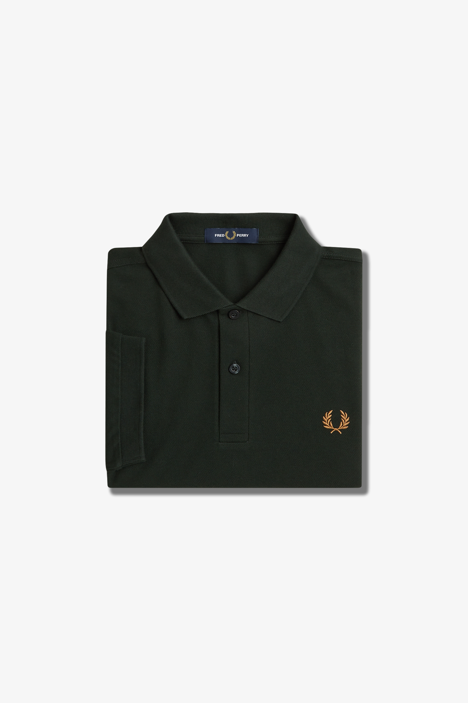 Fred Perry - PLAIN FRED PERRY SHIRT - Night Green/Light Rust
