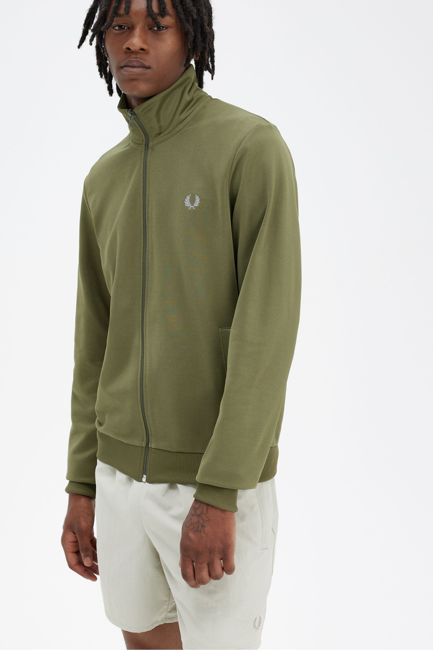 Fred Perry - TRACK JACKET - Uniform Green