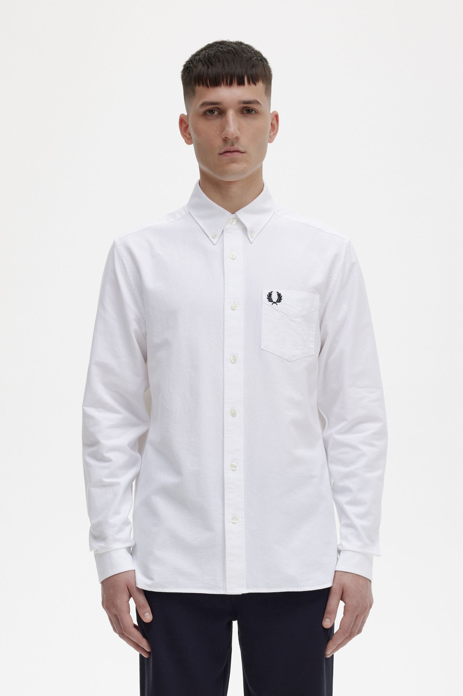 Fred Perry - OXFORD SHIRT - White