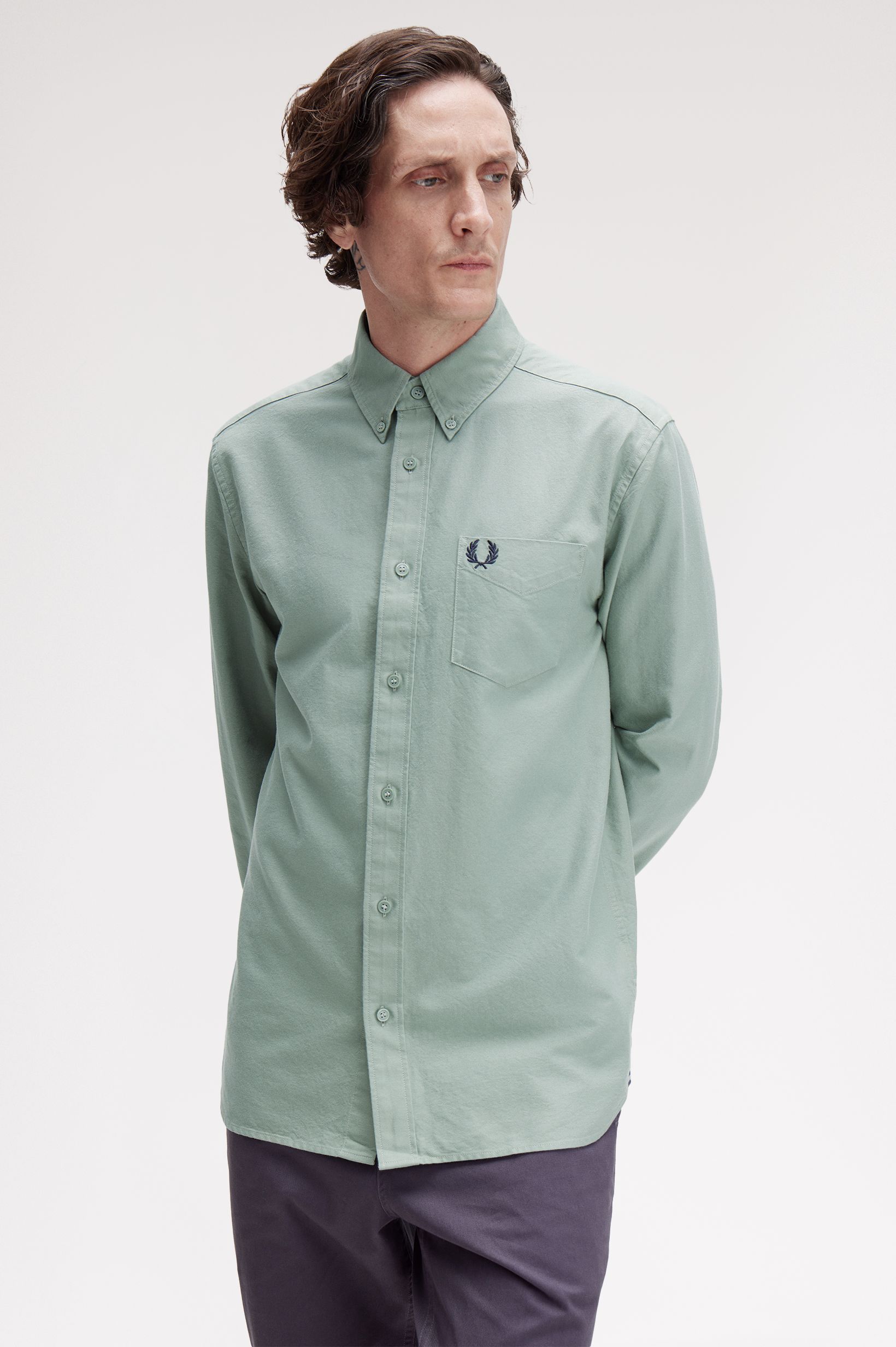 Fred Perry - OXFORD SHIRT - Bayleaf Fred Perry - OXFORD SHIRT - Bayleaf