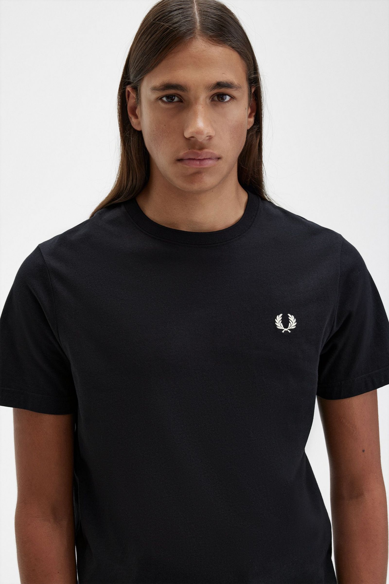 Fred Perry - CREW NECK T-SHIRT (MEN) - Black