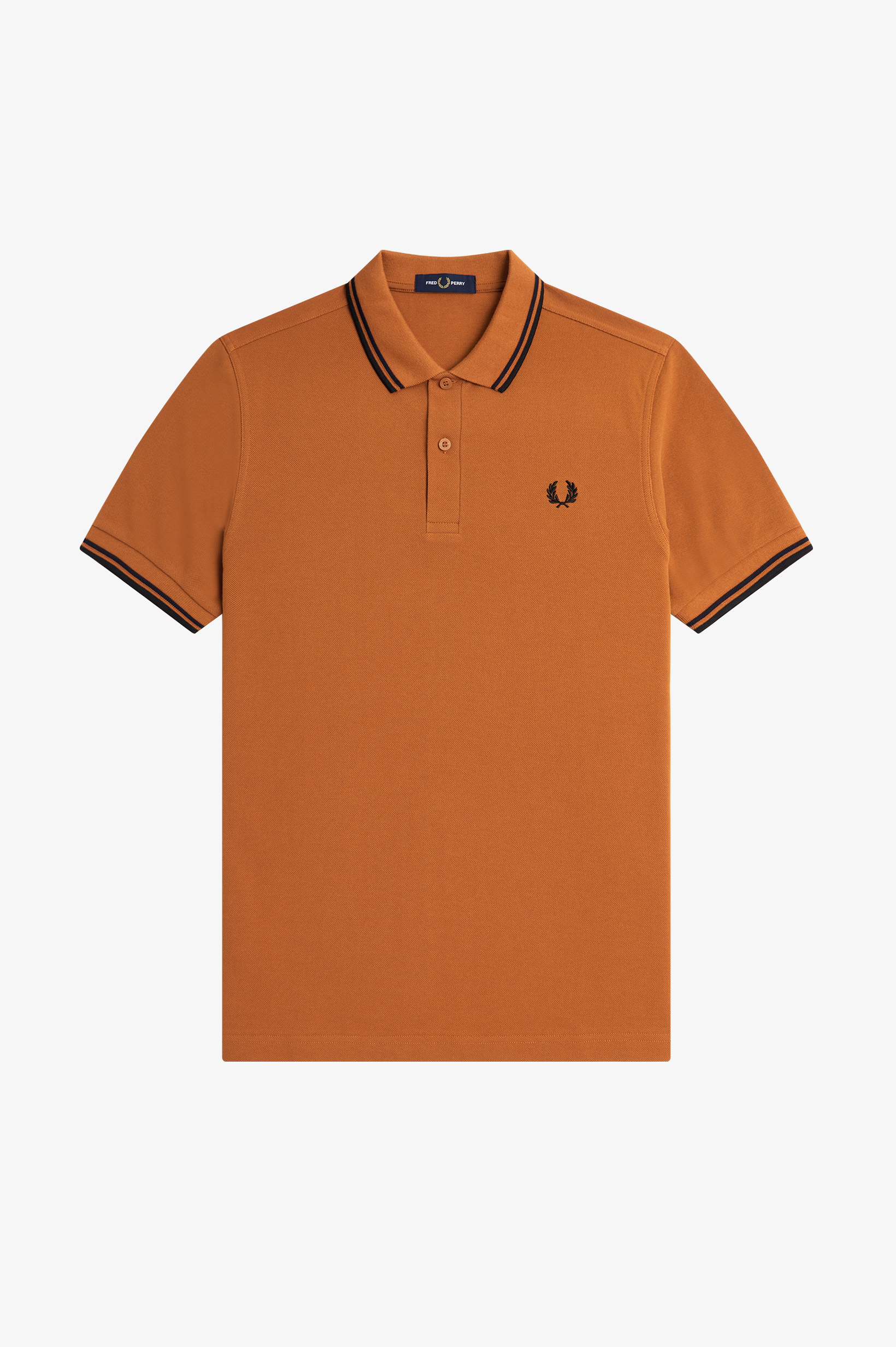 Fred Perry - TWIN TIPPED POLO SHIRT - Nutflake/Navy/Black