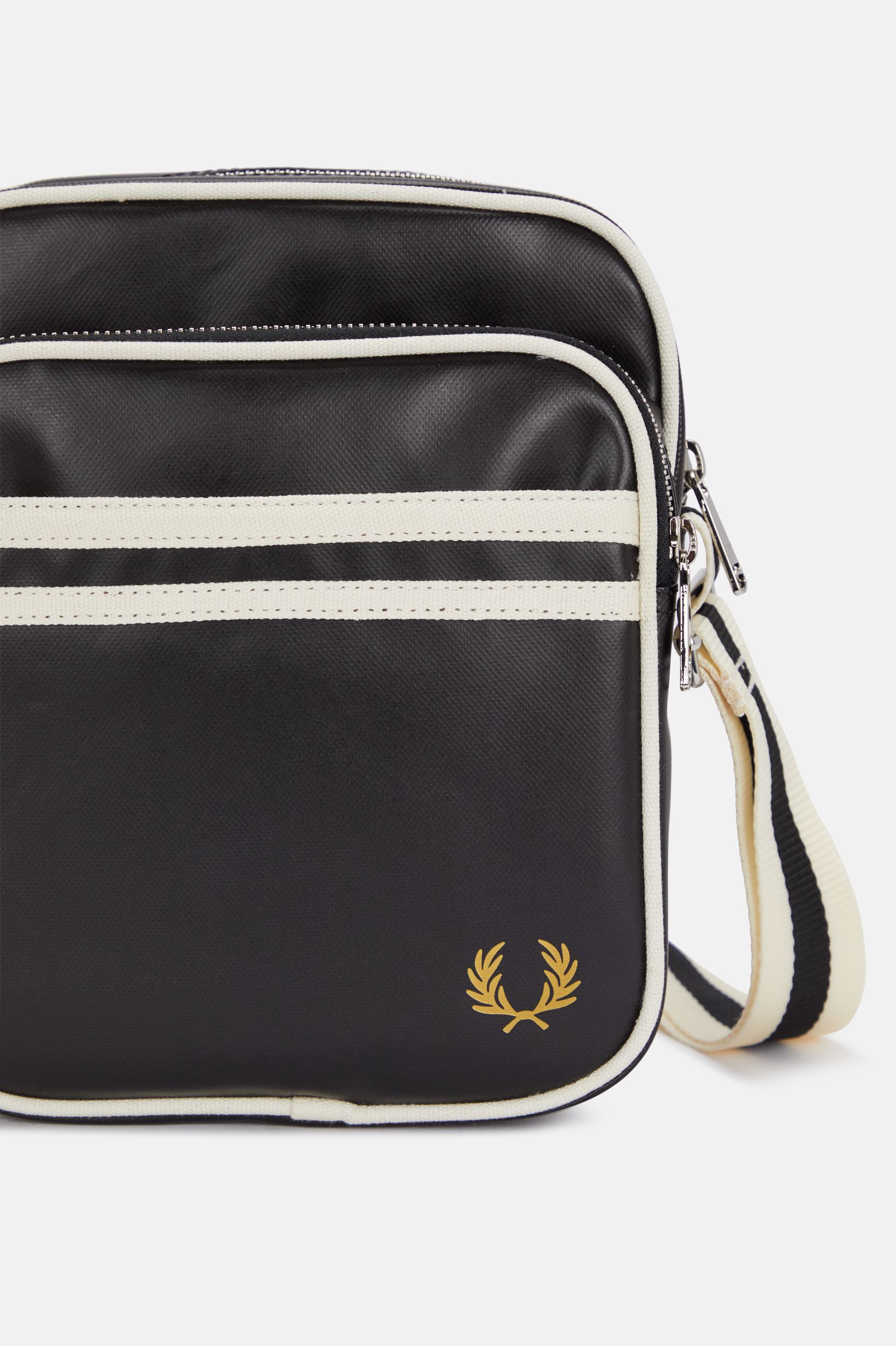 Fred Perry - CLASSIC SIDE BAG - Black/Ecru