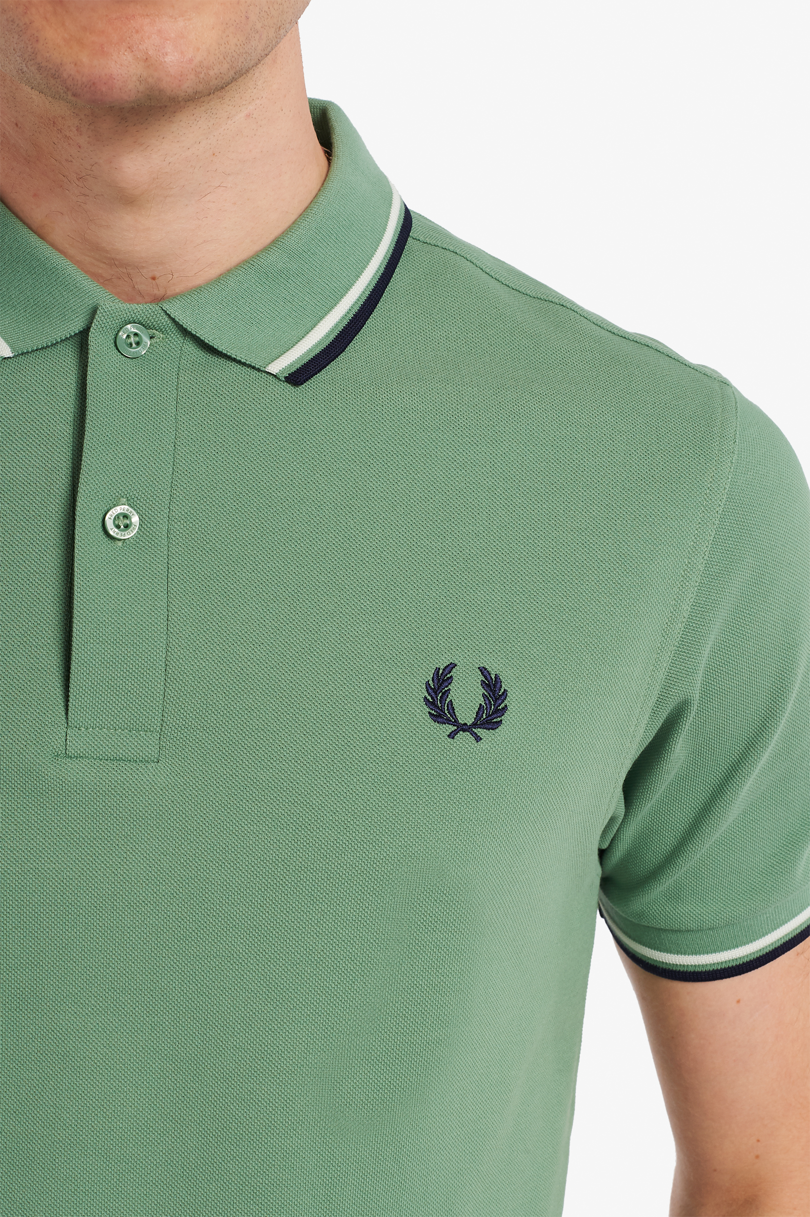 Fred Perry - TWIN TIPPED POLO SHIRT - Pistachio
