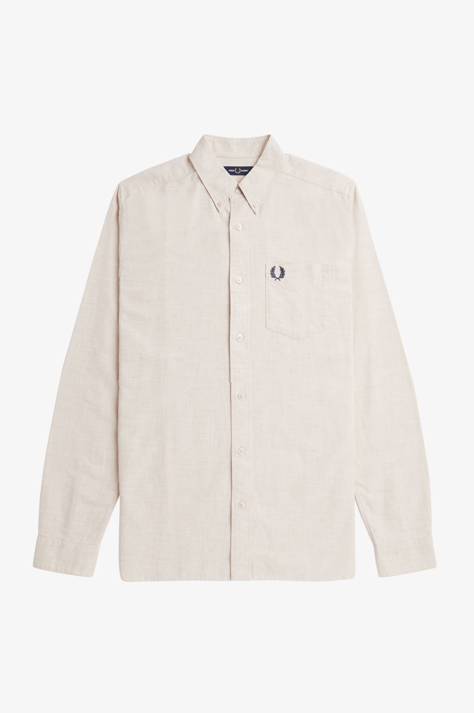 Fred Perry - OXFORD SHIRT - Porridge Marl