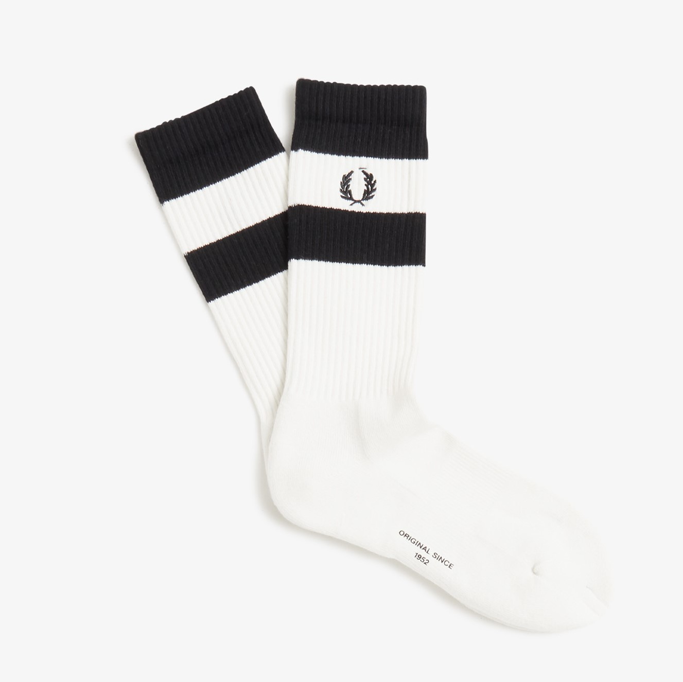 Fred Perry - BOLD TWIN TIPPED SOCKS - Snow White/Black