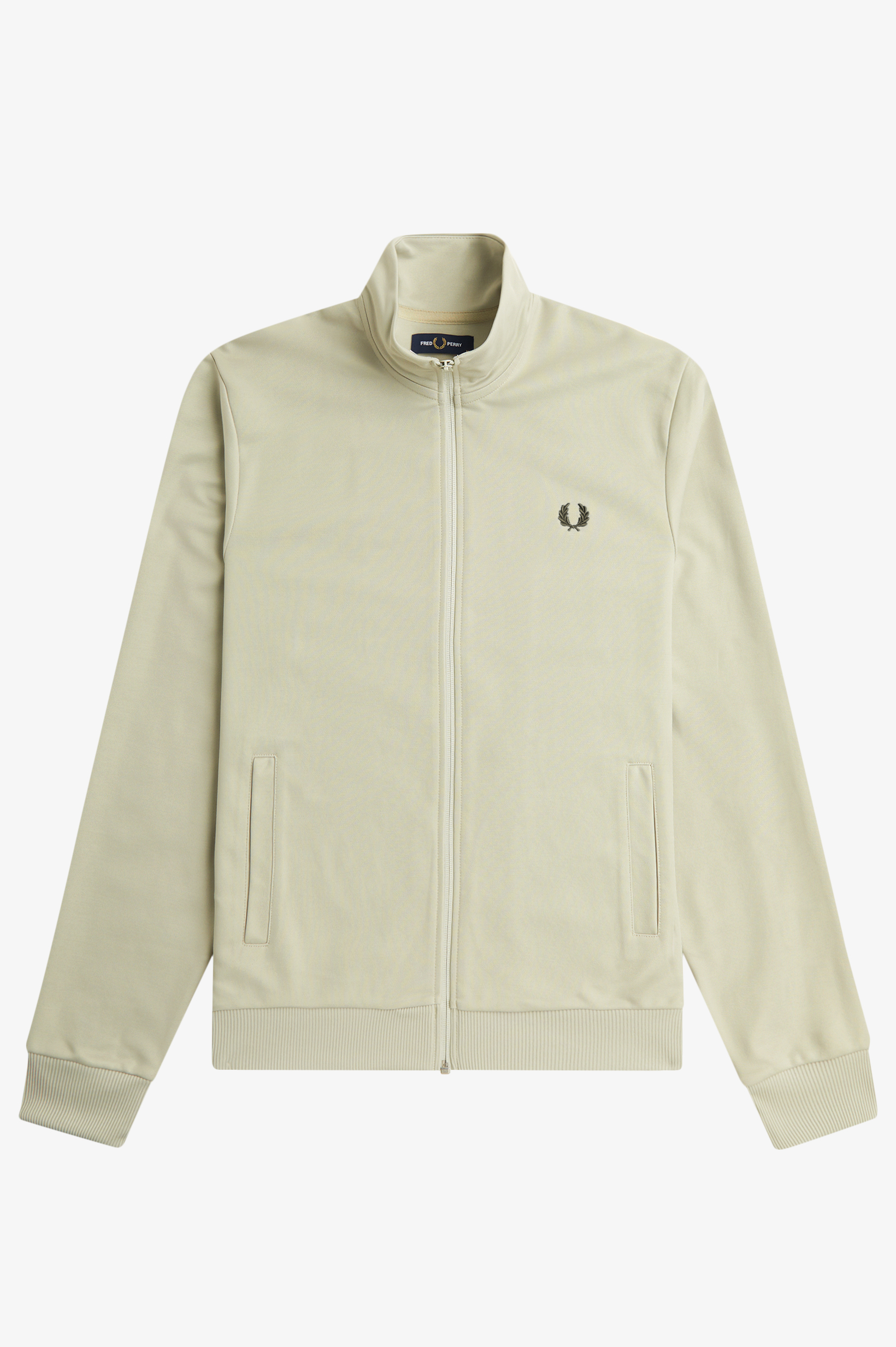 Fred Perry - TRACK JACKET - Light Oyster