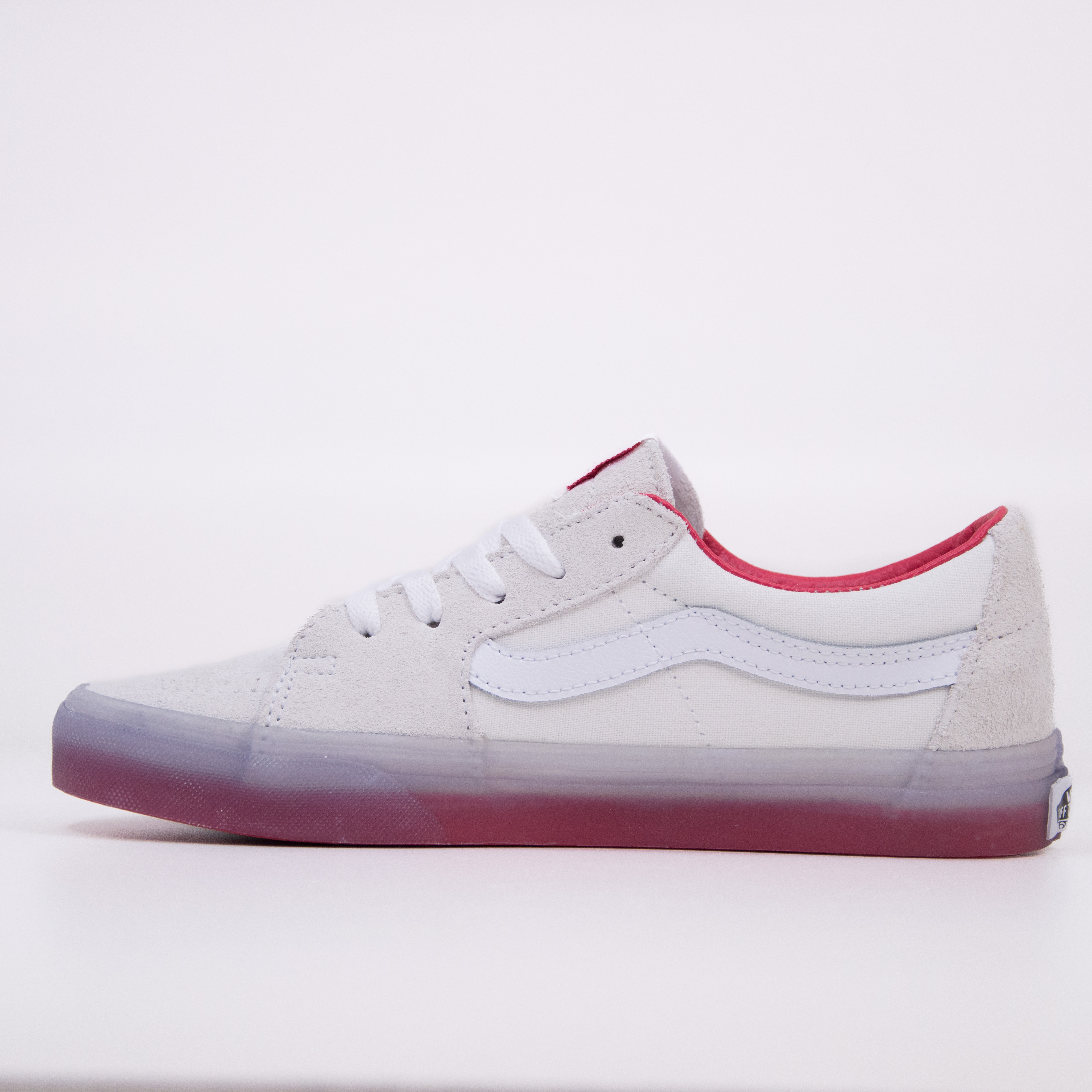 Vans - SK8-LOW - Translucent Sidewall White/Red