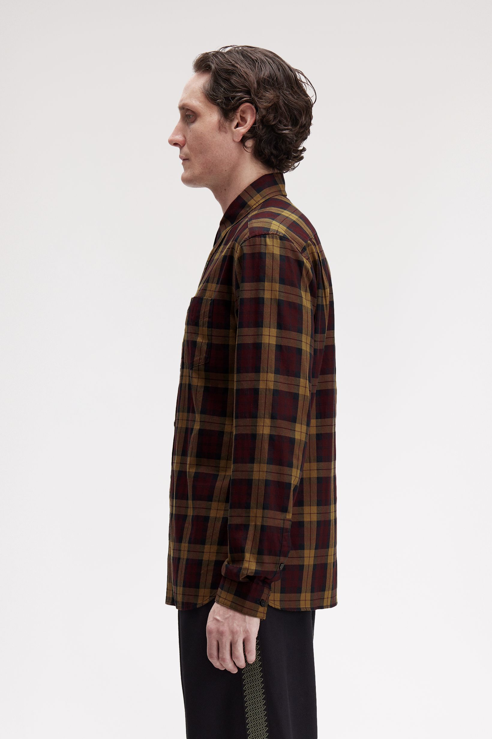 Fred Perry - TARTAN TWILL SHIRT - Oxblood Fred Perry - TARTAN TWILL SHIRT - Oxblood