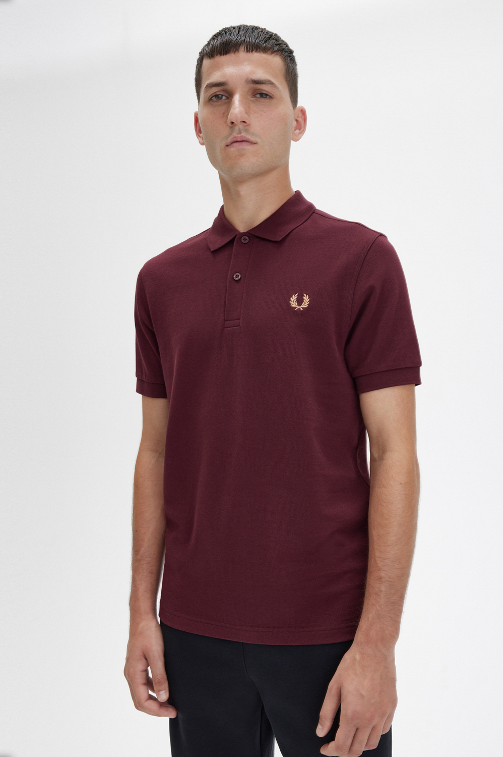 Fred Perry - PLAIN POLO SHIRT - Oxblood