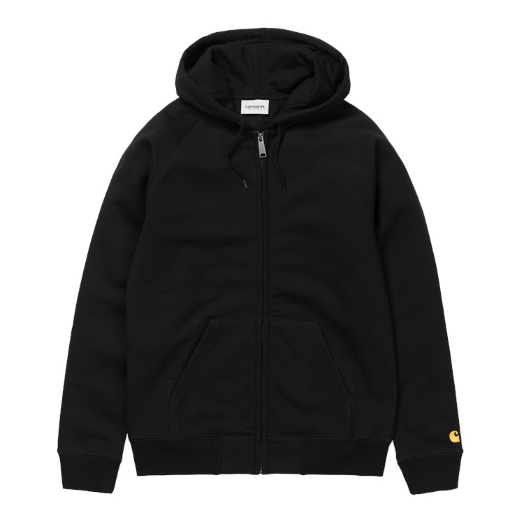 Carhartt WIP -  HOODED CHASE JACKET - Black/Gold