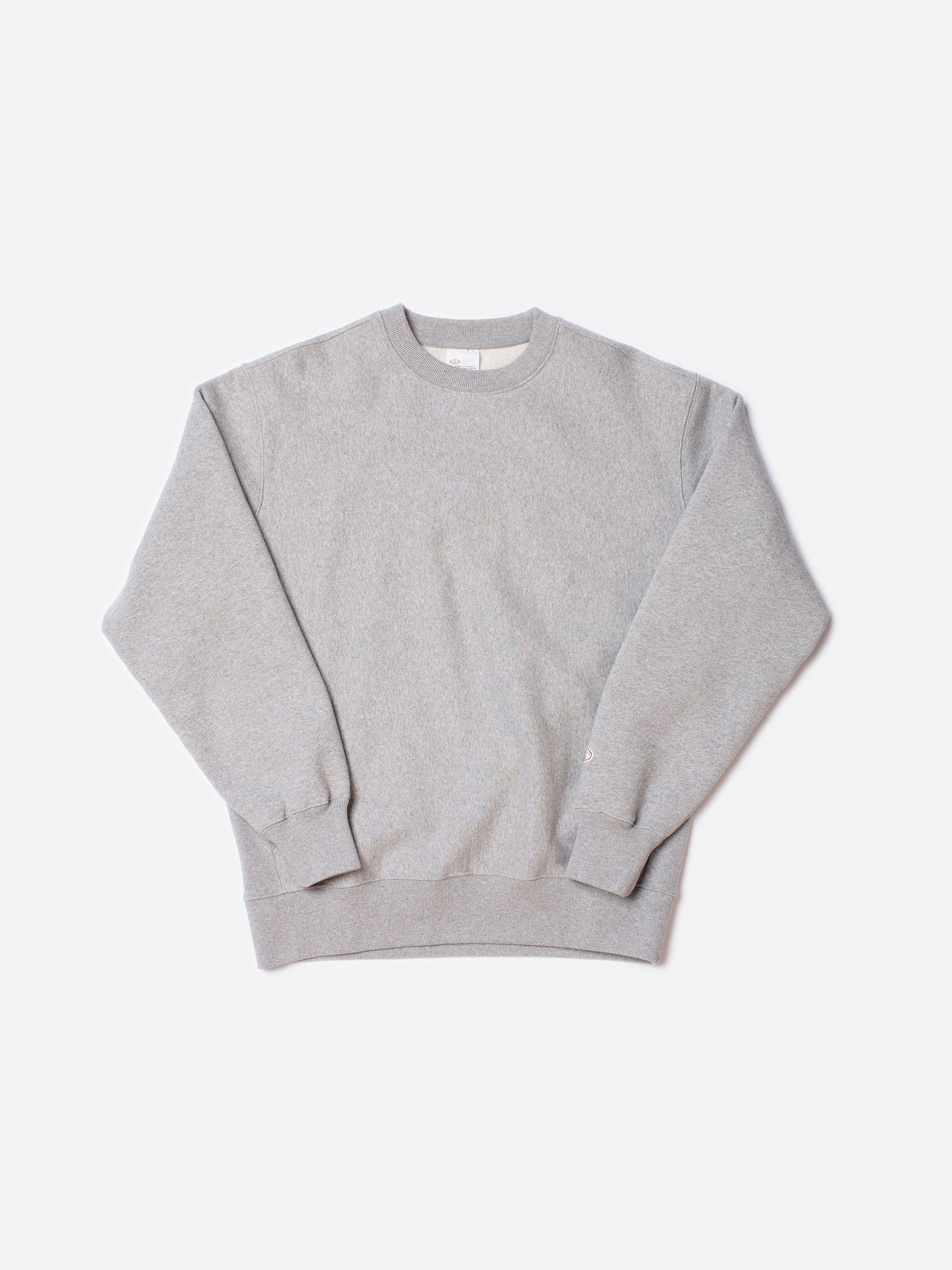 Nudie Jeans - HASSE SWEATER CREW NECK - Grey Melange