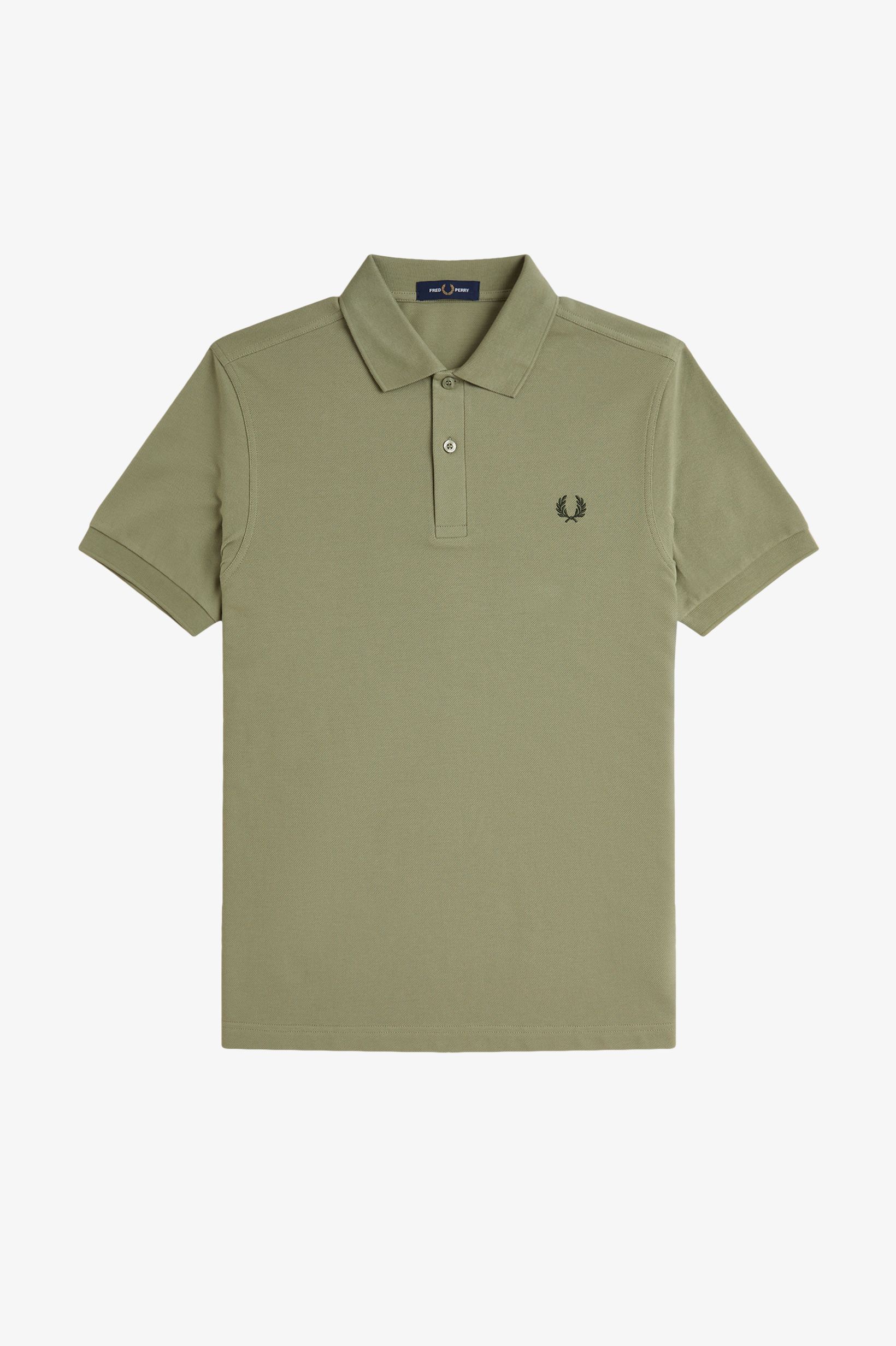 Fred Perry - PLAIN FRED PERRY SHIRT - Olive Mint / Night Green