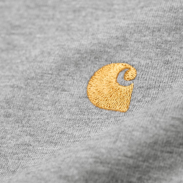 Carhartt WIP - CHASE T-SHIRT  -  Grey Heather/Gold