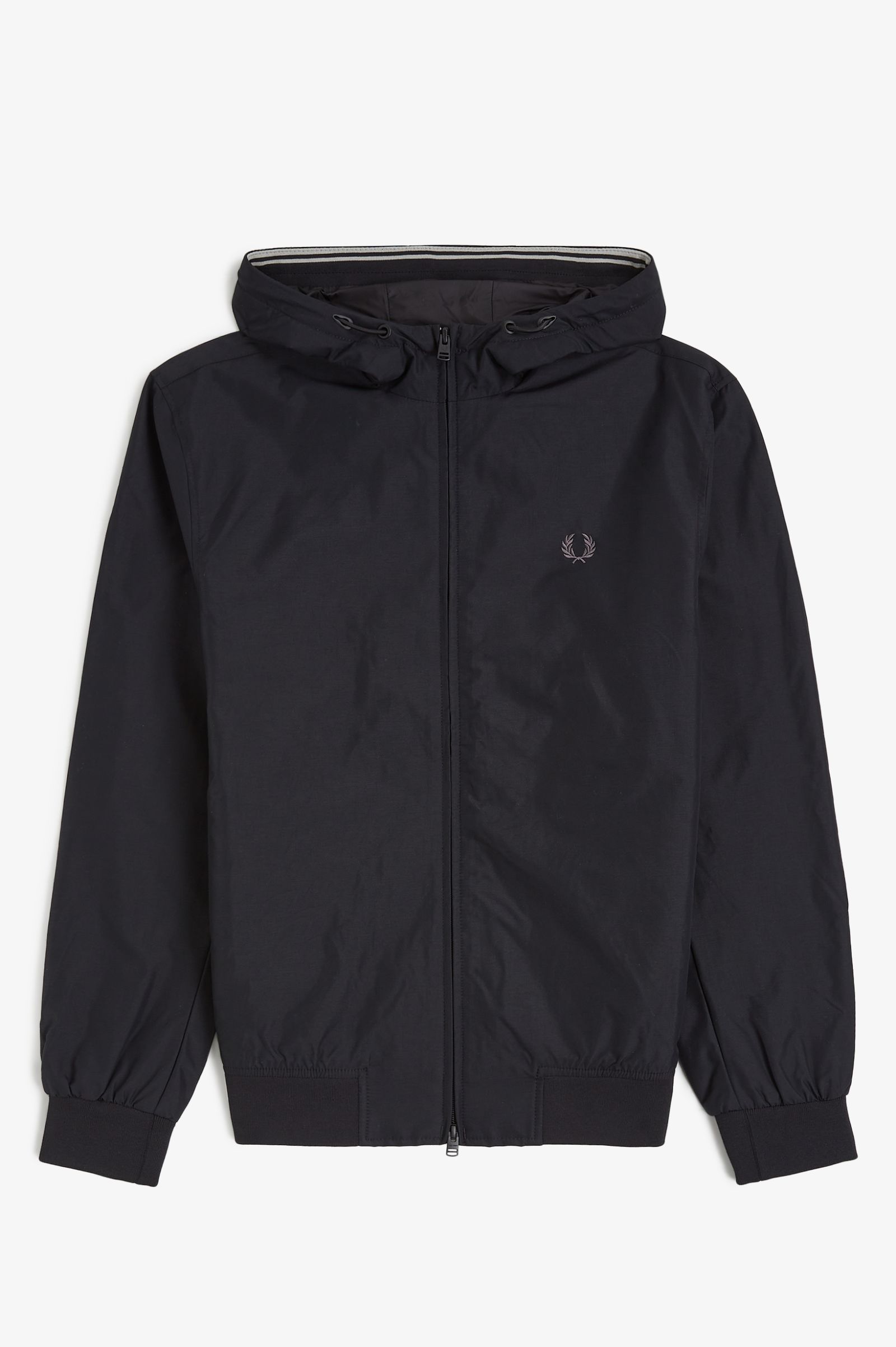Fred Perry - HOODED BRENTHAM JACKET - Black