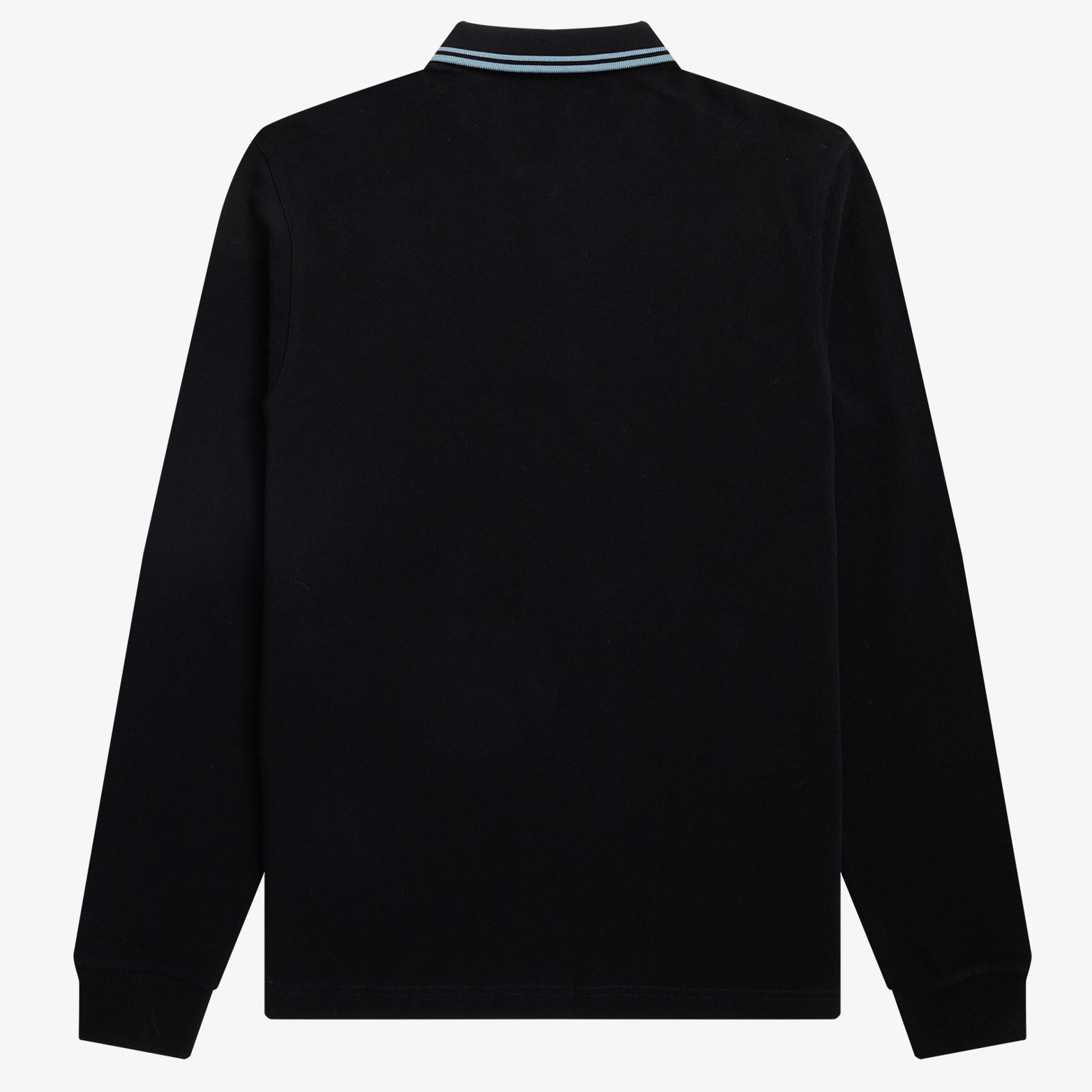 Fred Perry - LS TWIN TIPPED POLO SHIRT - Black/Silver Blue Fred Perry - LS TWIN TIPPED POLO SHIRT - Black/Silver Blue