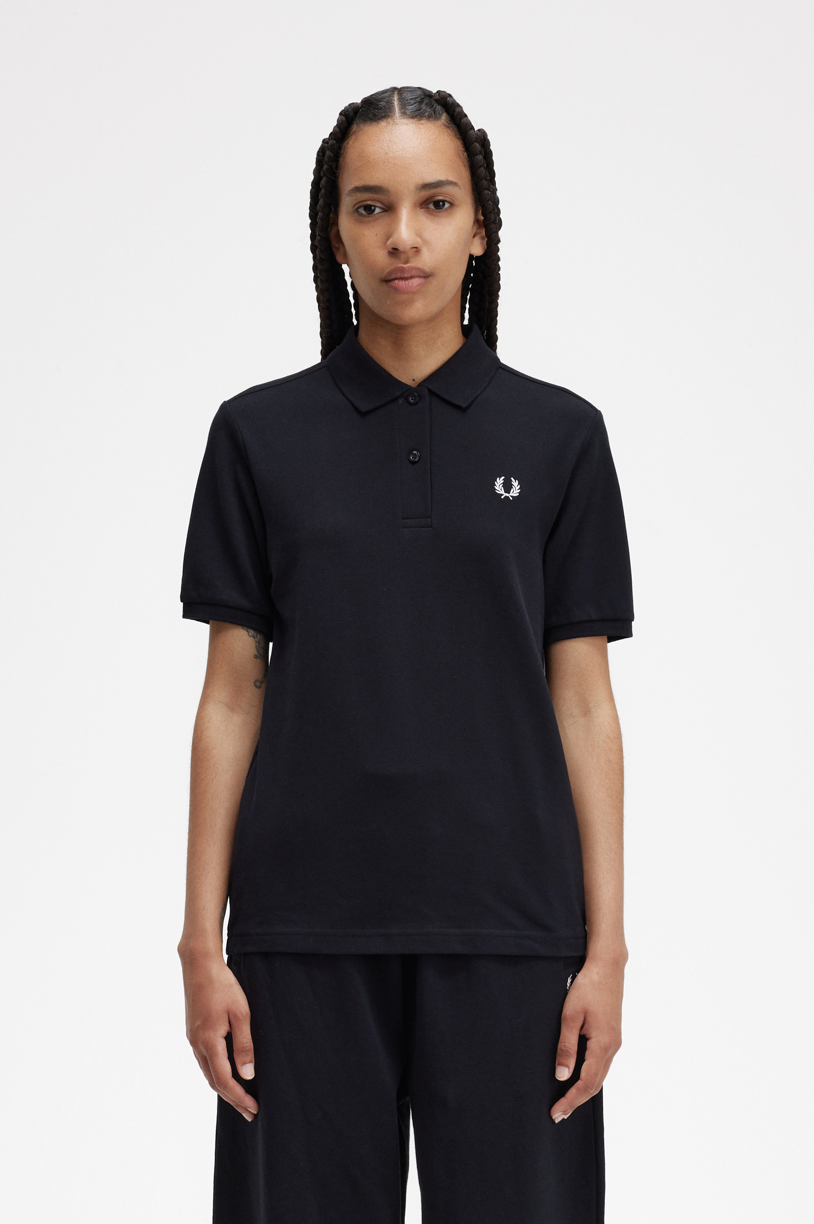 Fred Perry - WOMENS FRED PERRY SHIRT - Black