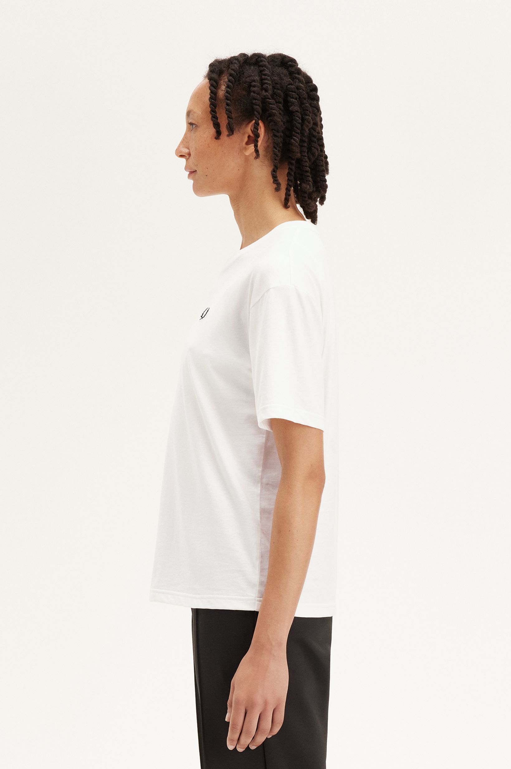 Fred Perry - CREW NECK T-SHIRT (WOMEN) - Snow White