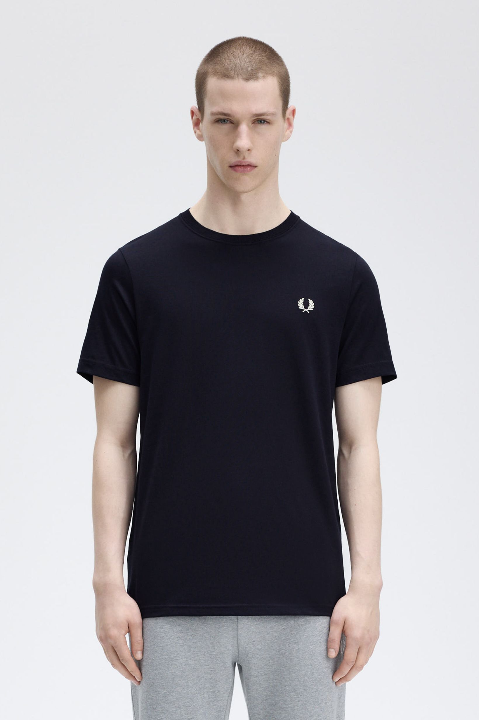 Fred Perry - CREW NECK T-SHIRT (MEN) - Navy