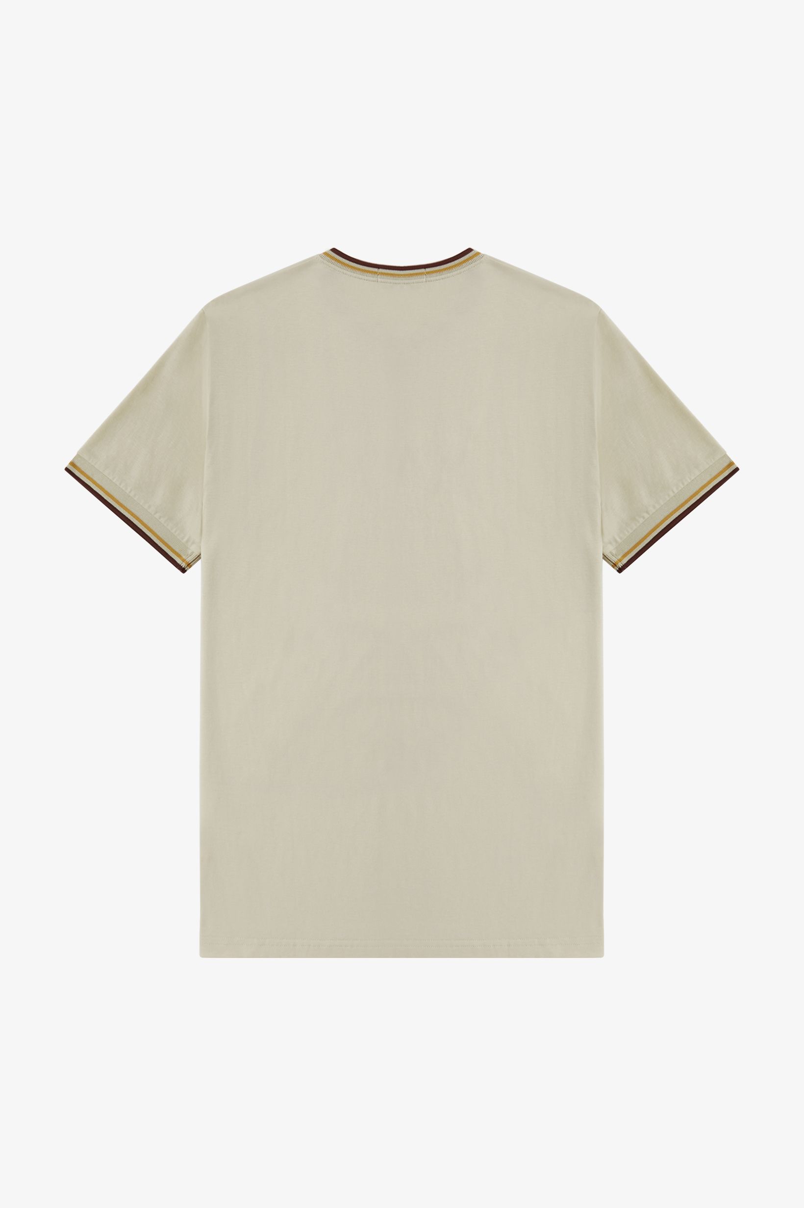 Fred Perry - TWIN TIPPED T-SHIRT - Oatmeal/Honeycomb/Whiskybrown