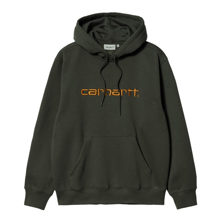 Carhartt WIP - HOODED CARHARTT SWEAT - Boxwood/Ochre