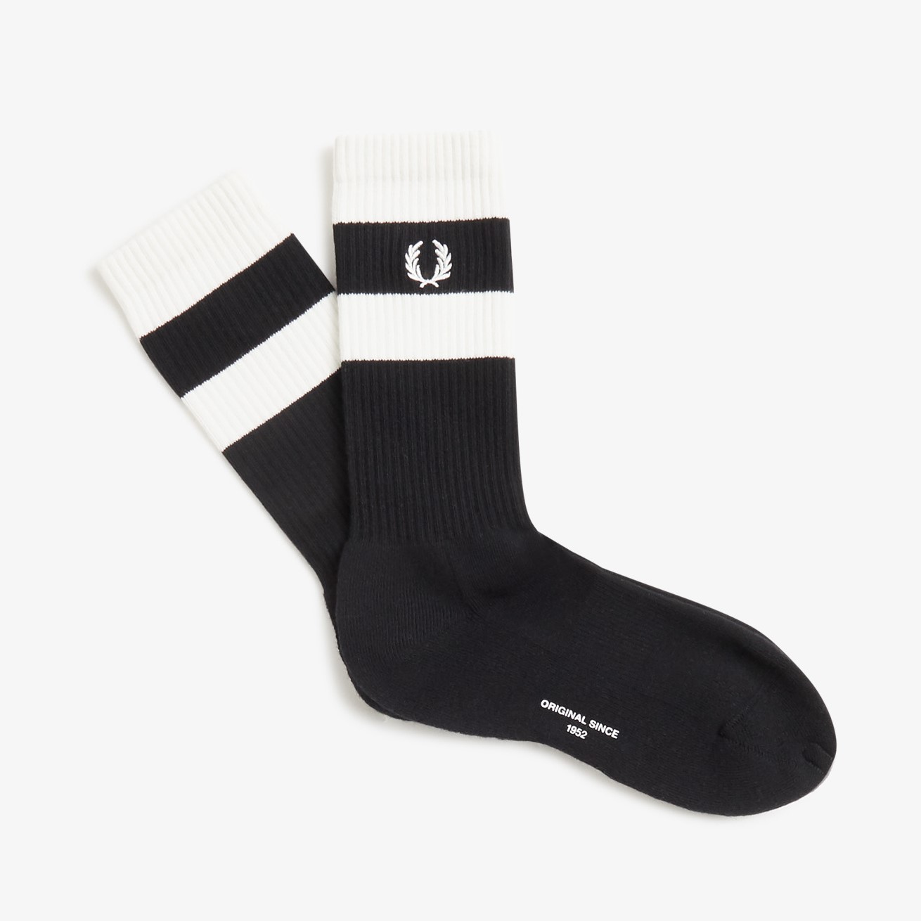 Fred Perry - BOLD TWIN TIPPED SOCKS - Black/Snow White