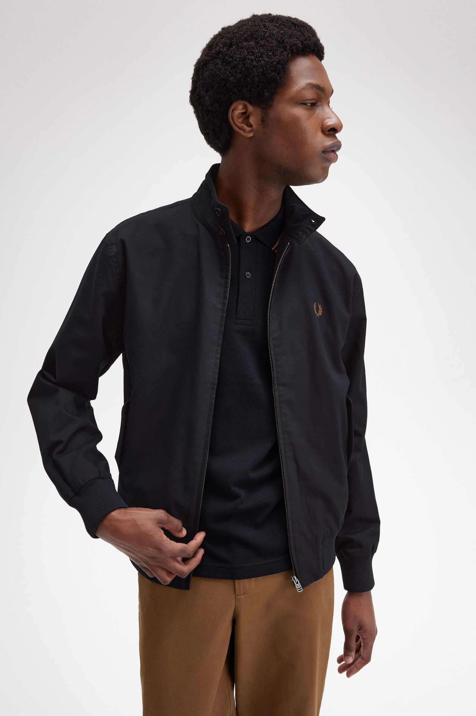 Fred Perry - HARRINGTON JACKET - Black