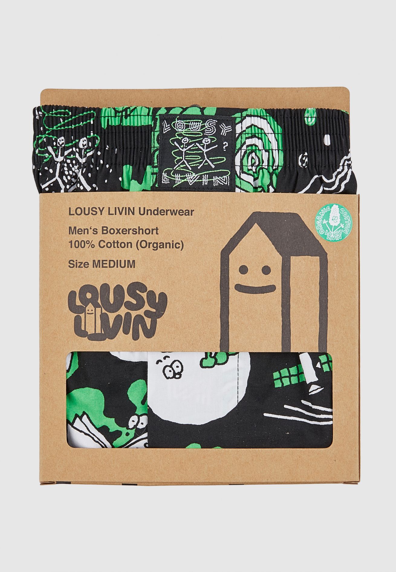 Lousy Livin - OUTER SPACE BOXER - Black 