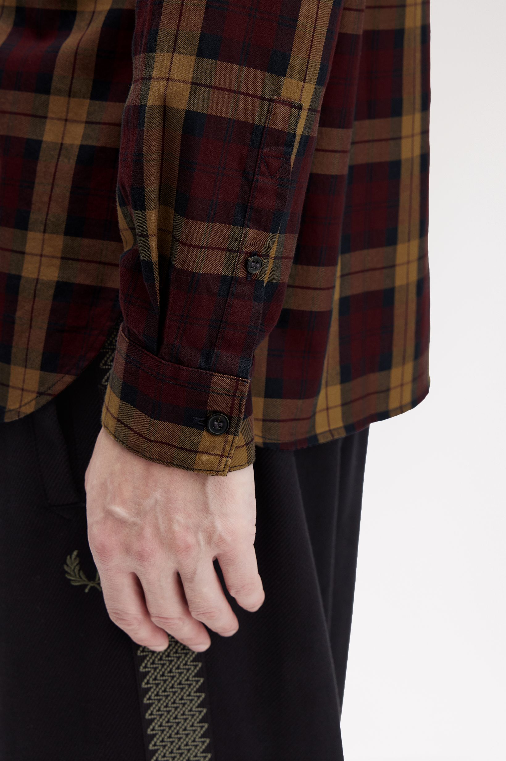 Fred Perry - TARTAN TWILL SHIRT - Oxblood Fred Perry - TARTAN TWILL SHIRT - Oxblood