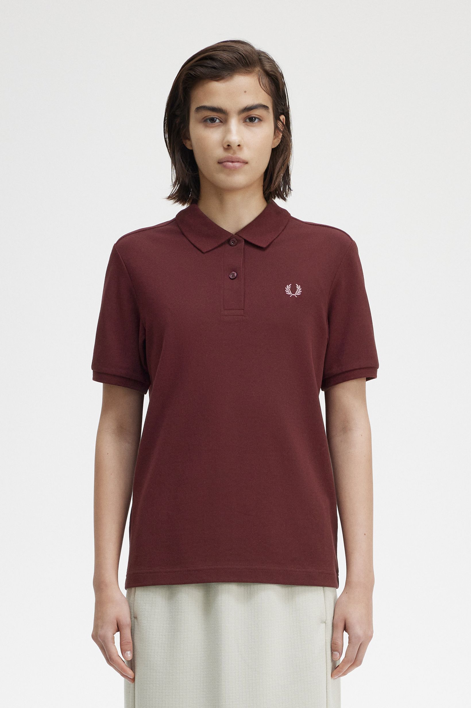 Fred Perry - WOMENS FRED PERRY SHIRT - Oxblood