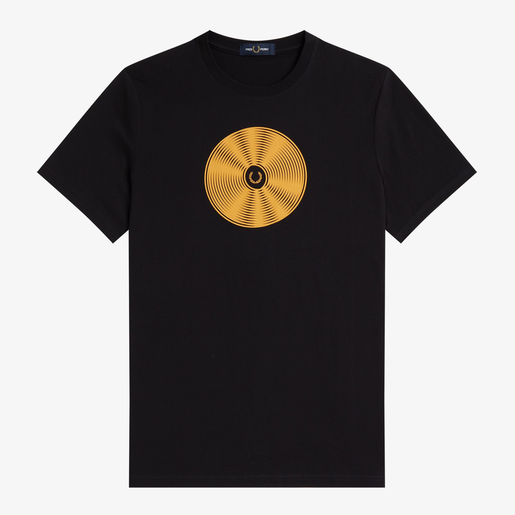 Fred Perry - DISC GRAPHIC T-SHIRT - Black