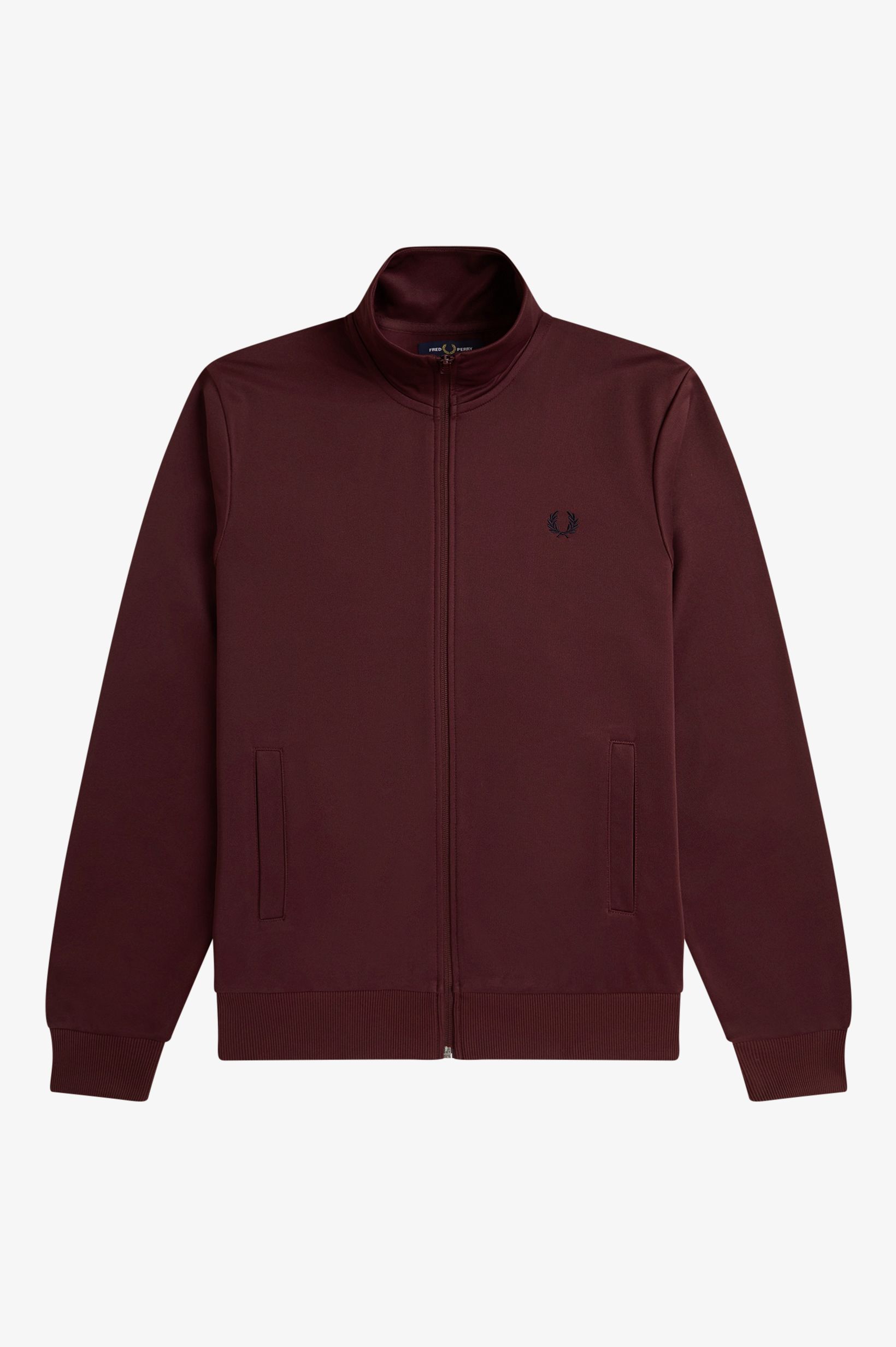 Fred Perry - TRACK JACKET - Oxblood