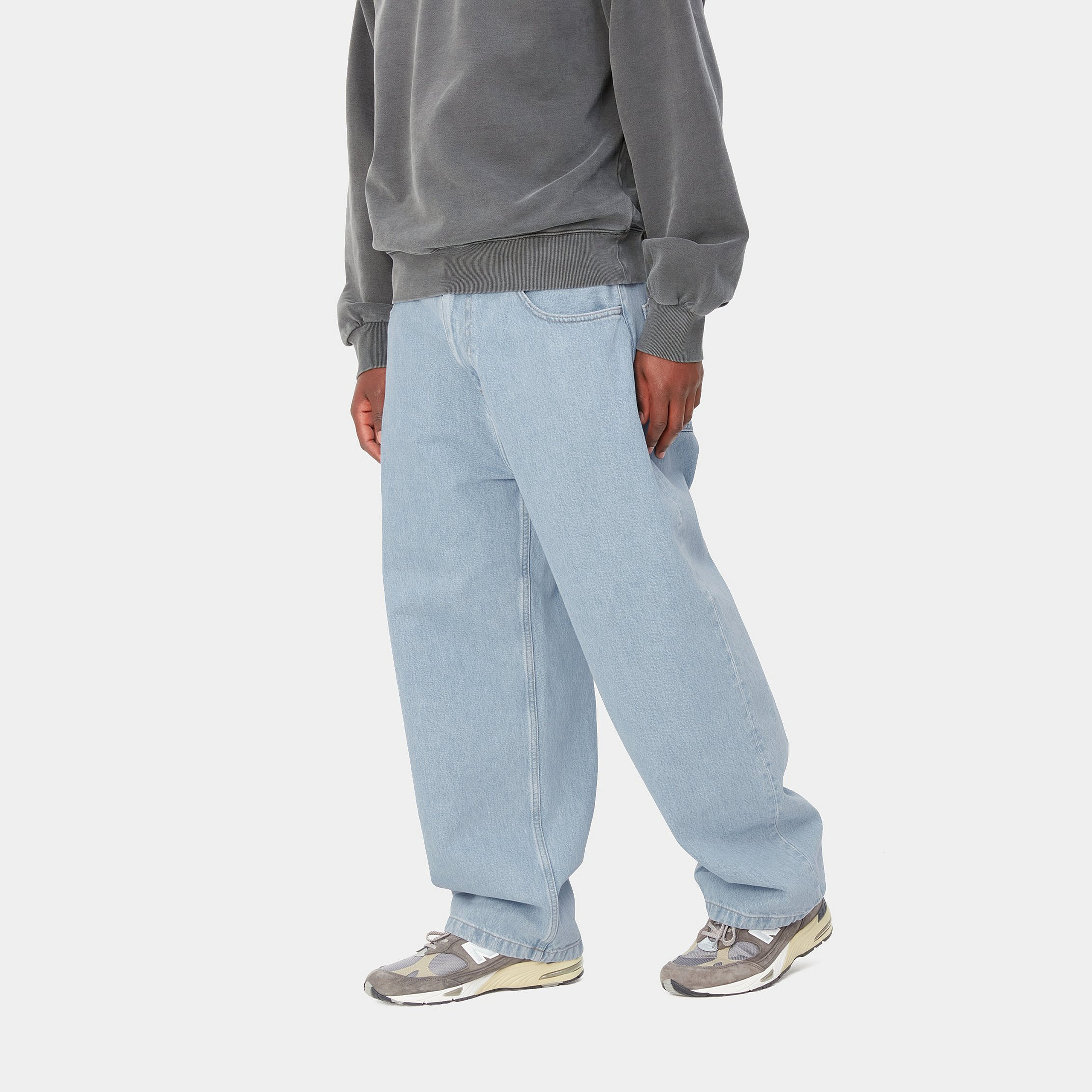 Carhartt WIP - BRANDON PANT - Blue (heavy stone bleached) 