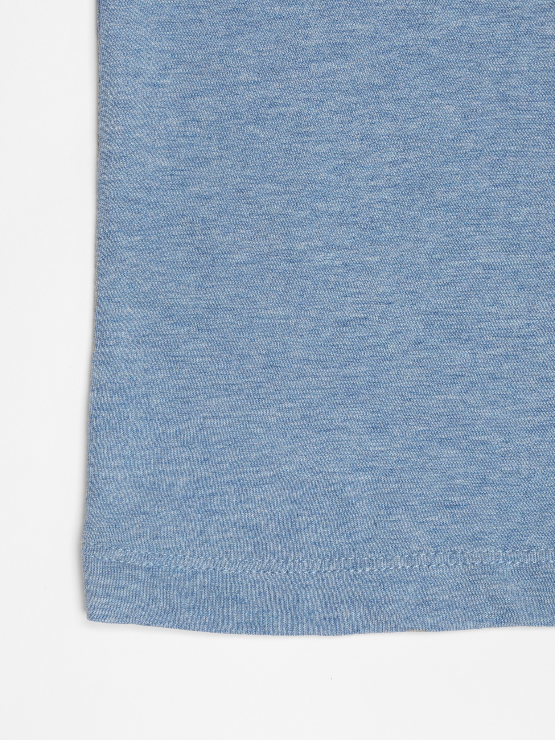 Nudie Jeans - EVE 6-66 RINGER T-SHIRT - Blue Melange