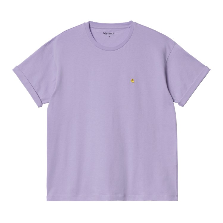 Carhartt WIP - W' CHASE T-SHIRT - Soft Lavender/Gold