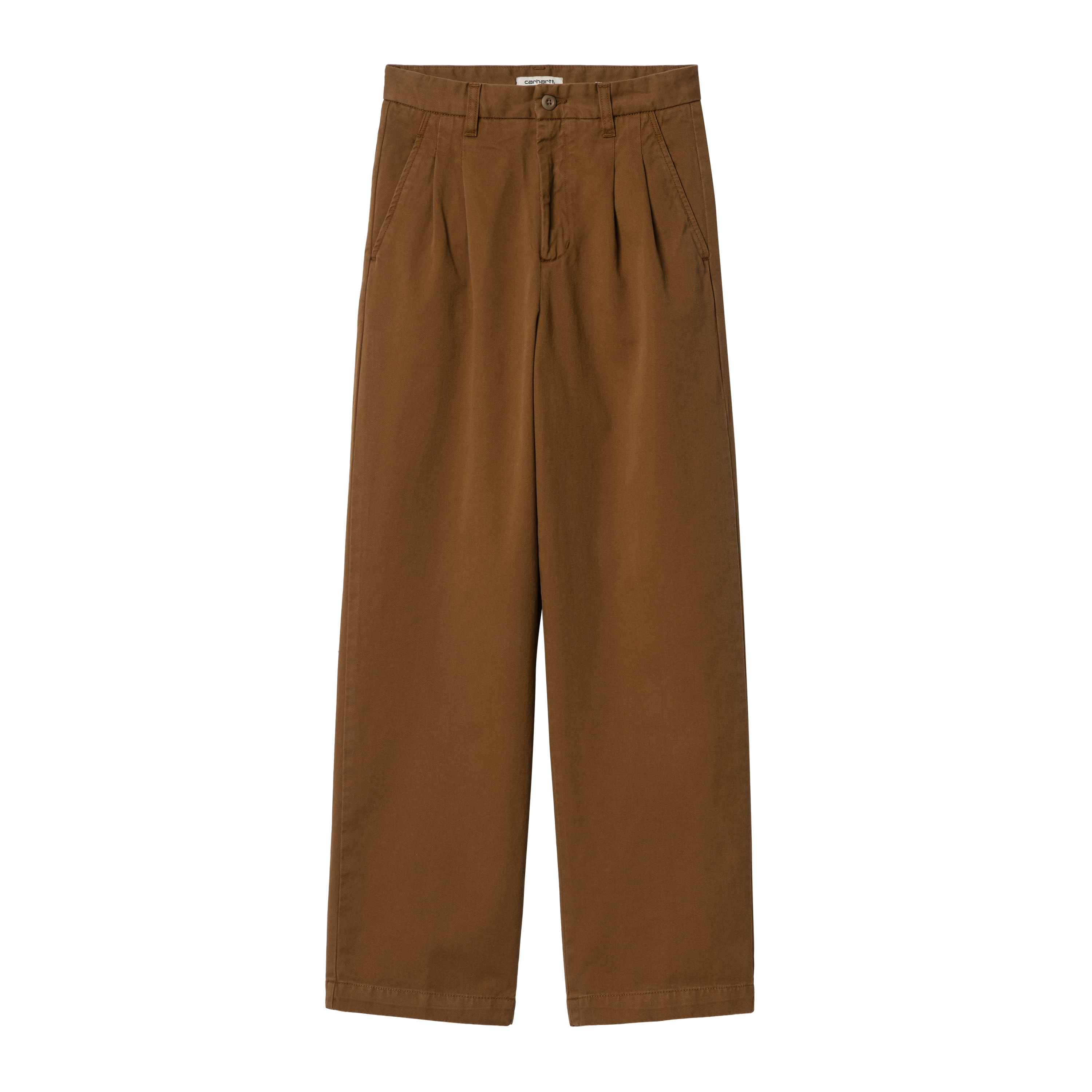 Carhartt WIP - W' CARA PANT - Deep hamilton brown (garment dyed)  