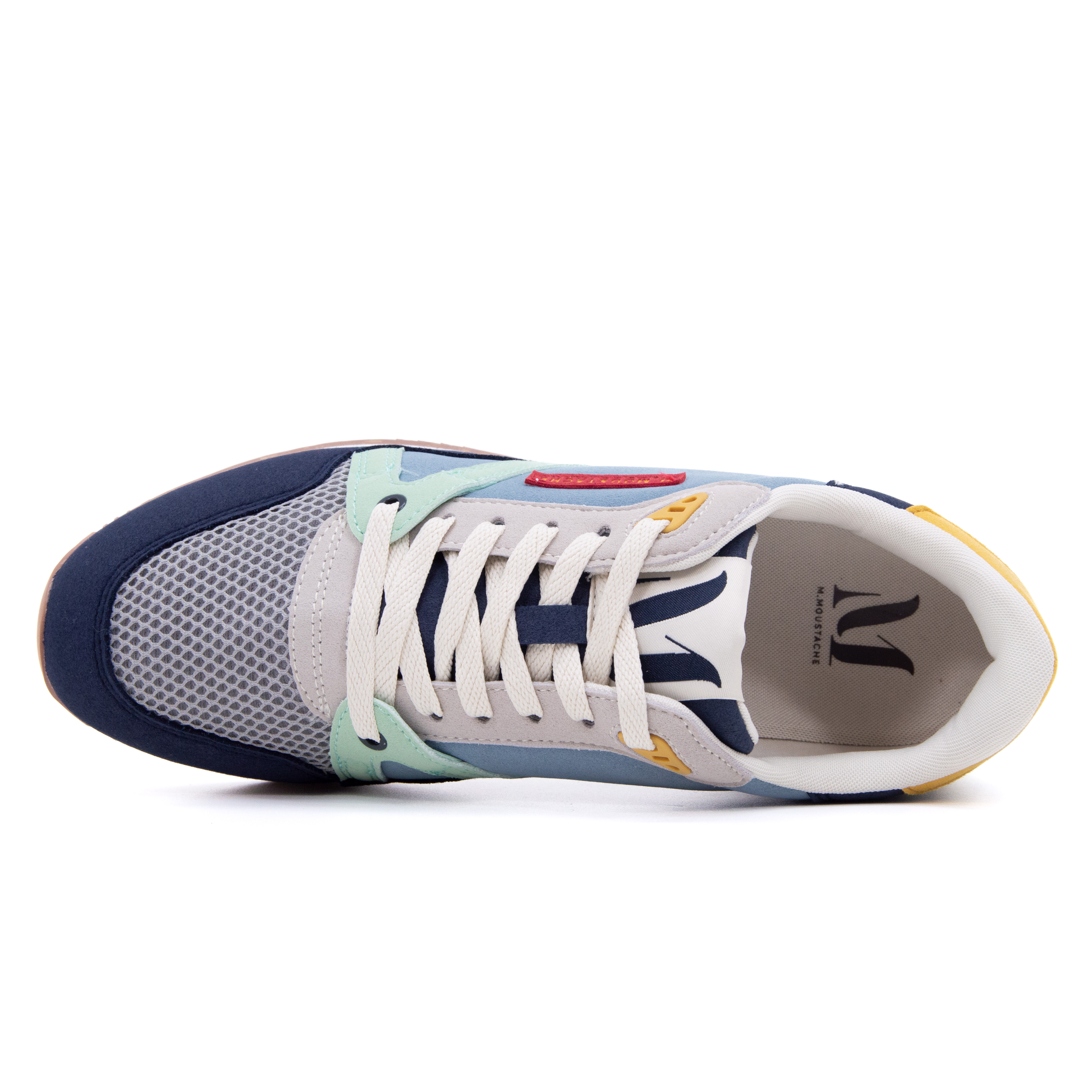 M.Moustache - ANDRÉ RUNNING - Navy/Grey/Water Green