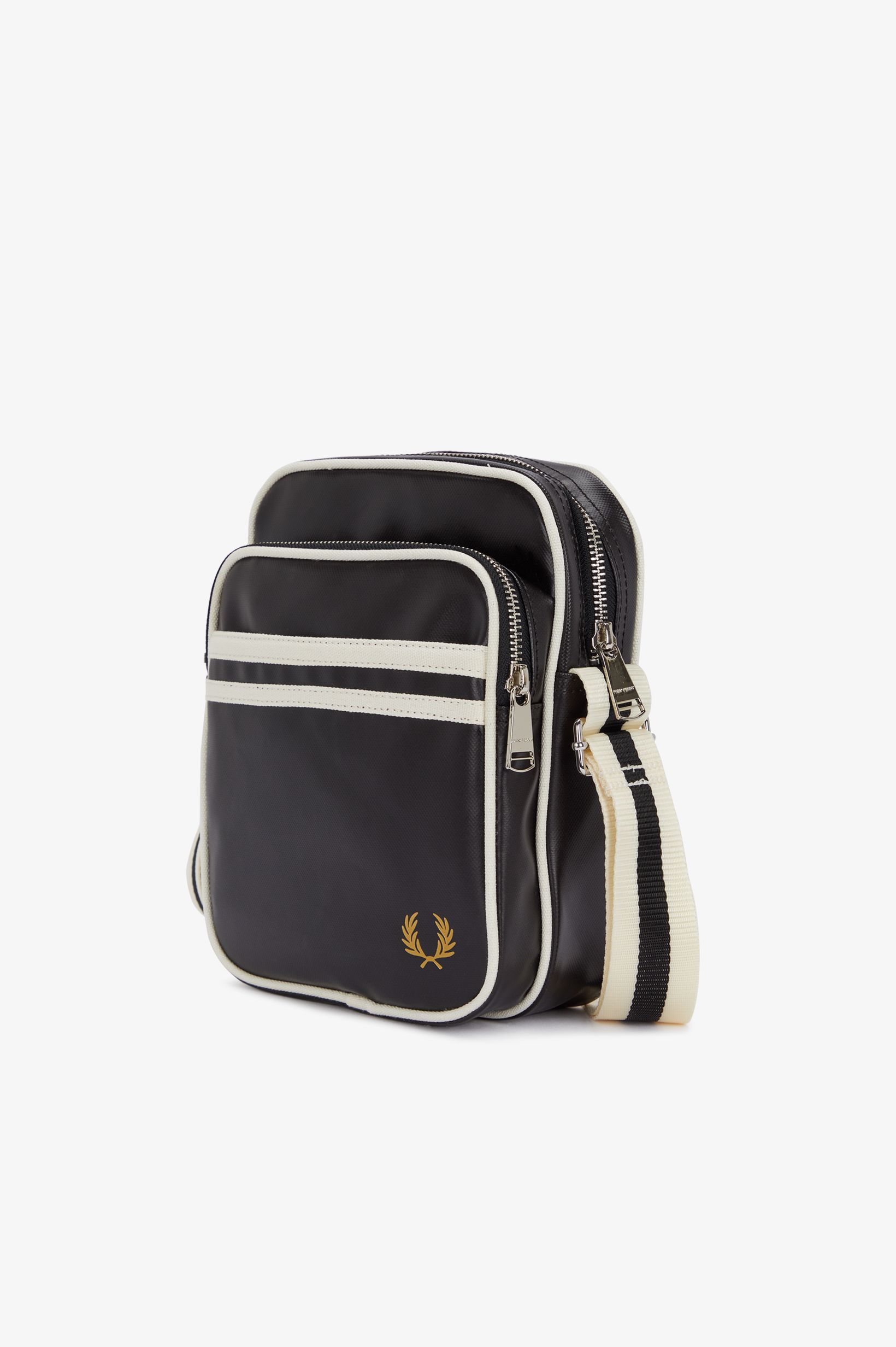 Fred Perry - CLASSIC SIDE BAG - Black/Ecru