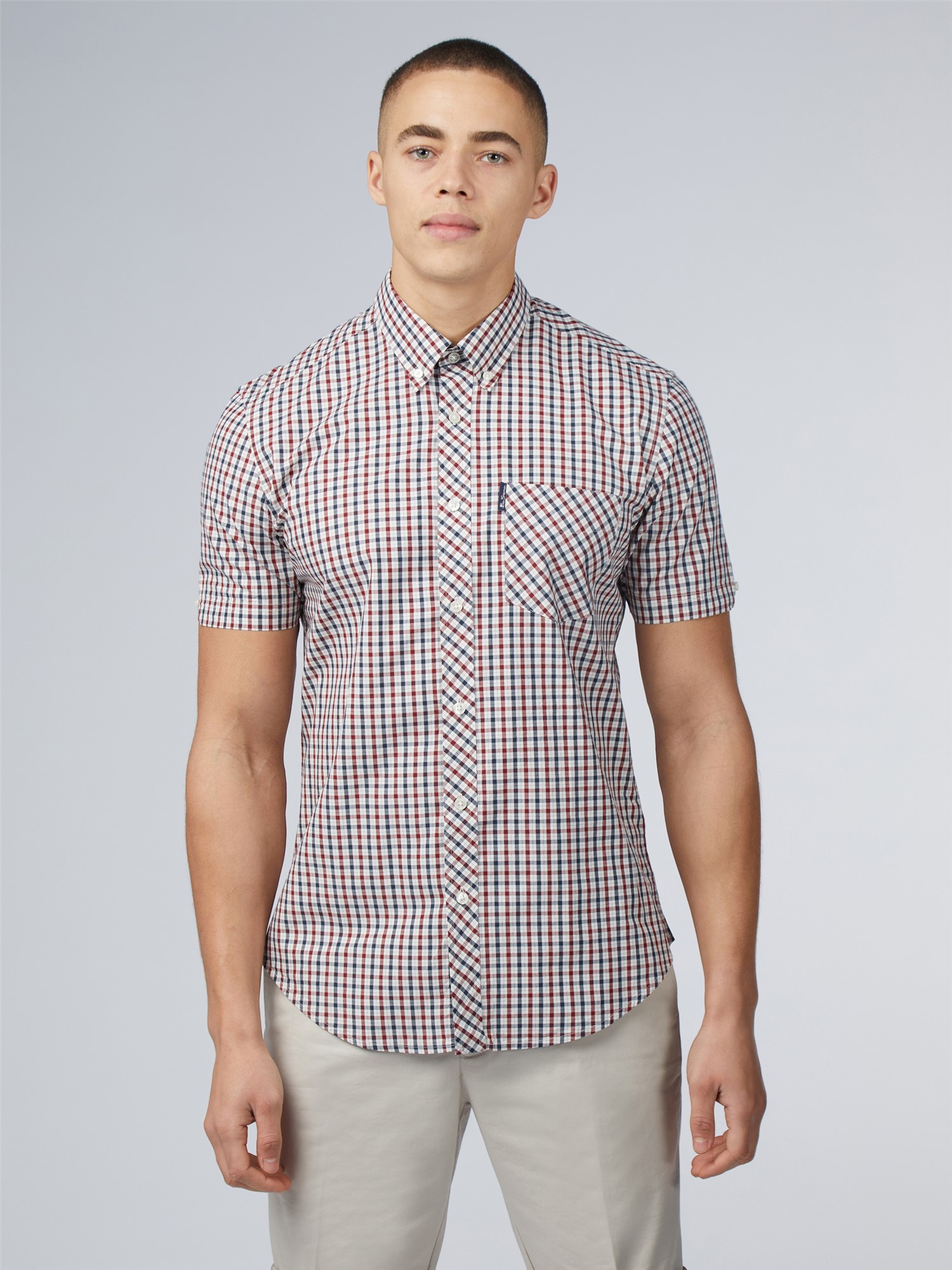 Ben Sherman - S/S SIGNATURE HOUSE CHECK SHIRT - Red