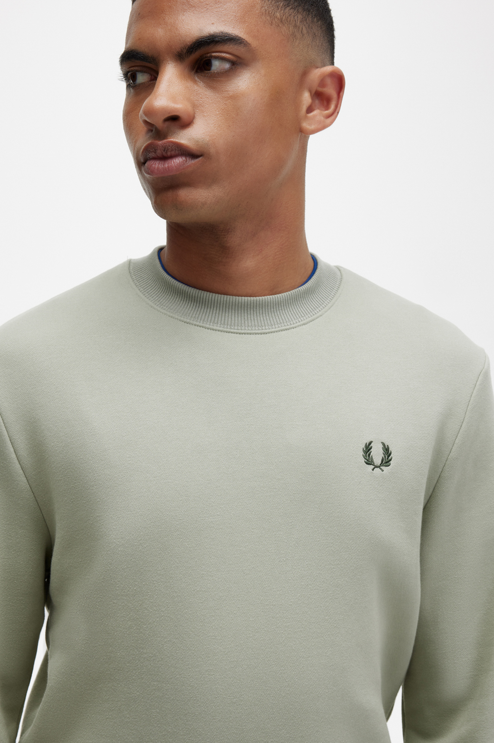 Fred Perry - CREW NECK SWEATSHIRT - Seagrass Fred Perry - CREW NECK SWEATSHIRT - Seagrass