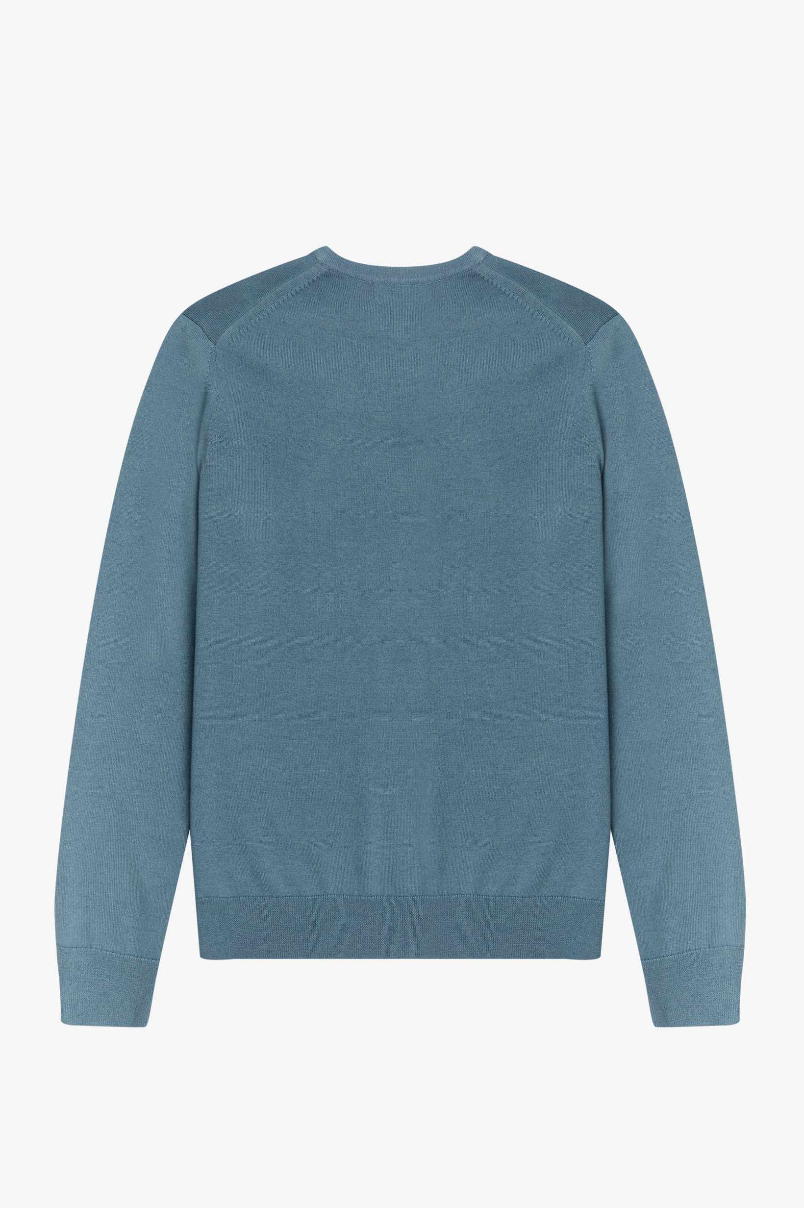 Fred Perry - CLASSIC CREW NECK JUMPER - ASH BLUE