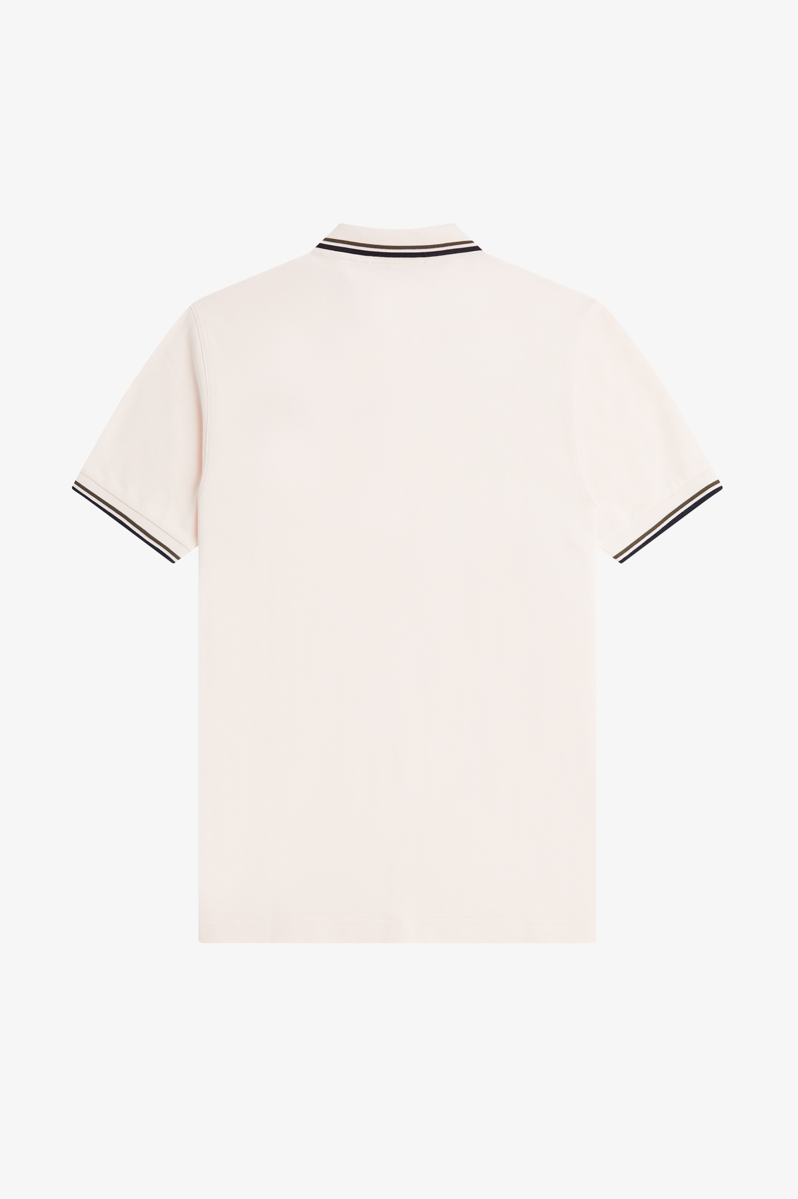 Fred Perry - TWIN TIPPED POLO SHIRT - Silky Peach/Uniform Green/Navy