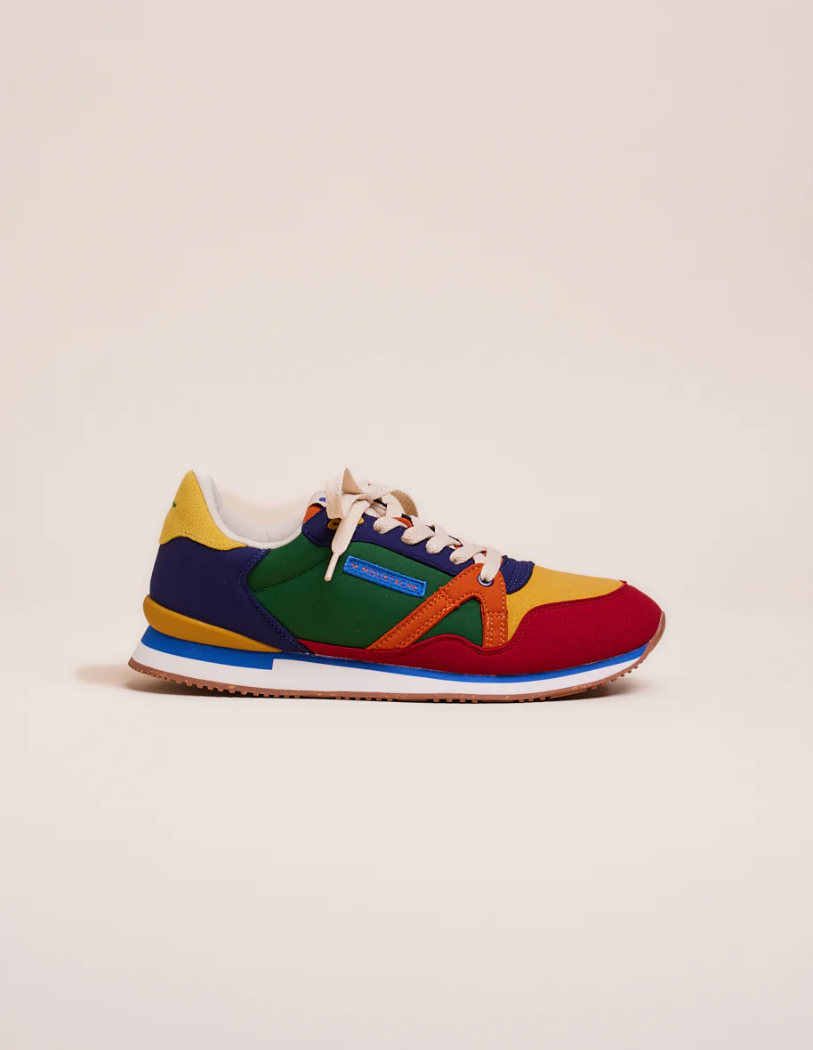 M.Moustache - ANDRÉ RUNNING - Navy/Mustard/Red